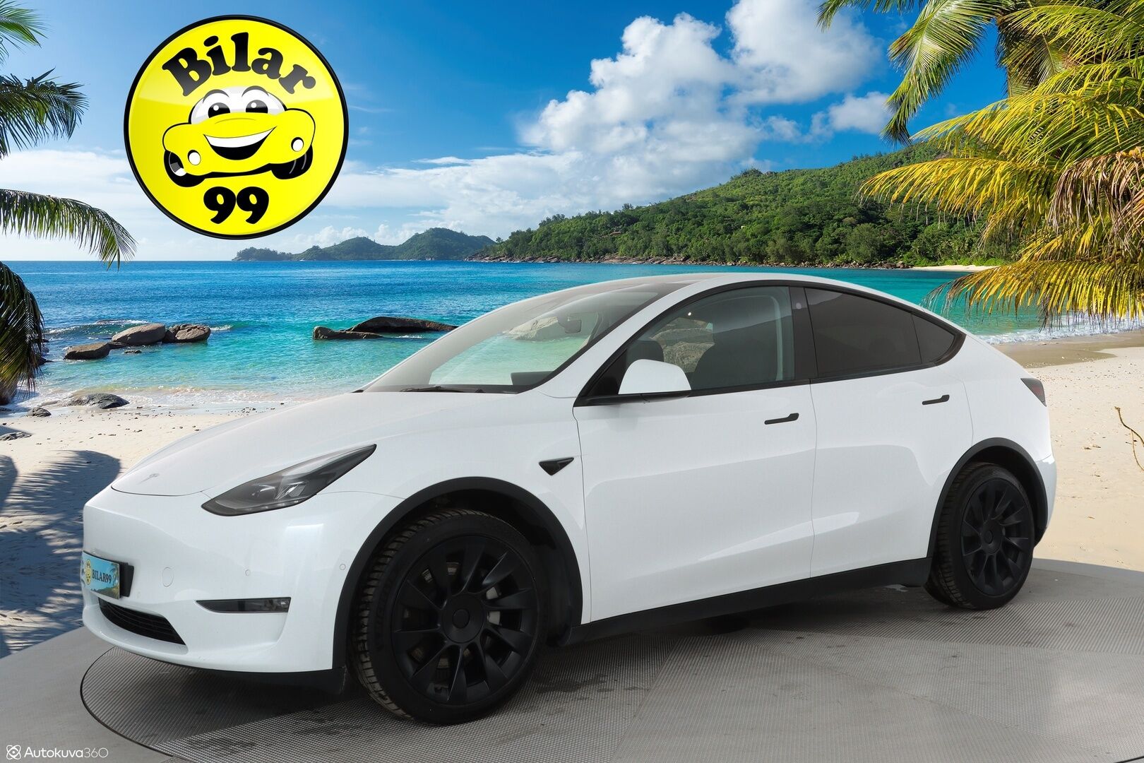 TESLA MODEL Y 2022 Long Range AWD Ryzen AMD **Lasikatto / Lämpöpumppu / Adapt.Vakkari / Matrix-LED / P. Kamera / Navi / Kaistavahti** - 3,99 % KORKOTARJOUS TÄHÄN AUTOON - Premium Audio / KeylessGO / 2x Renkaat