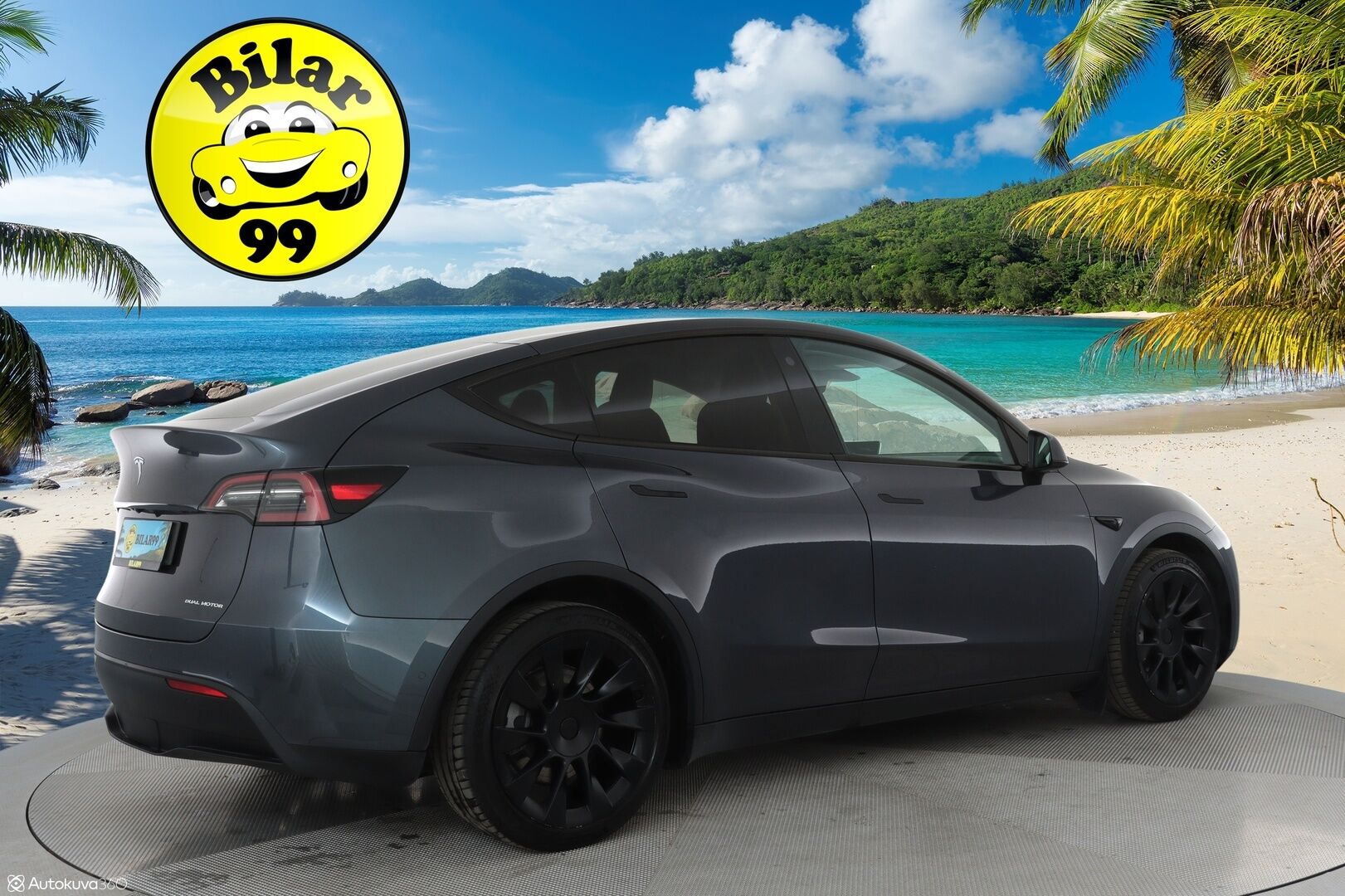 TESLA MODEL Y 2022 Long Range AWD Ryzen AMD **Lasikatto / Lämpöpumppu / Koukku / Adapt.Vakkari / Matrix-LED / P.Kamera / Navi** - 3,99 % KORKOTARJOUS TÄHÄN AUTOON - Nahkaverhoilu / Kaistavahti / Premium Audio / KeylessGO / 2x Renkaat