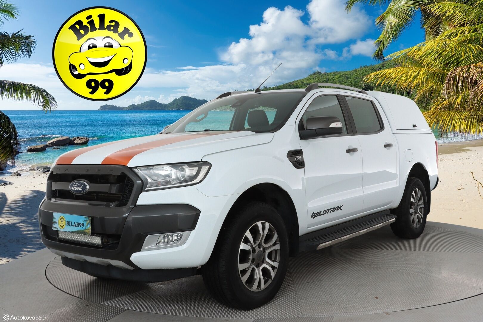 FORD RANGER 2018 3.2tdci 4X4 Wildtrak *Webasto / Koukku / ACC / P.Kamera / Kaistavahti / Navi / LED-lisävalo / 2x Renkaat* - 3,99 % KORKOTARJOUS TÄHÄN AUTOON - Merkkihuollot / Kahdet Fordin Alumiinivanteet / Alpha Lavaste