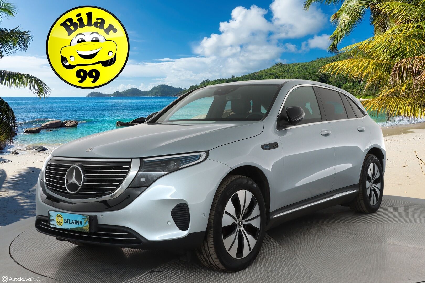 MERCEDES-BENZ EQC 2021 400 4Matic Business **Widescreen / Kattoluukku / Adapt.Vakkari / P.Kamera / LED-valot / Navi / Kaistavahti / KeylessGO** - 3,99 % KORKOTARJOUS TÄHÄN AUTOON - 