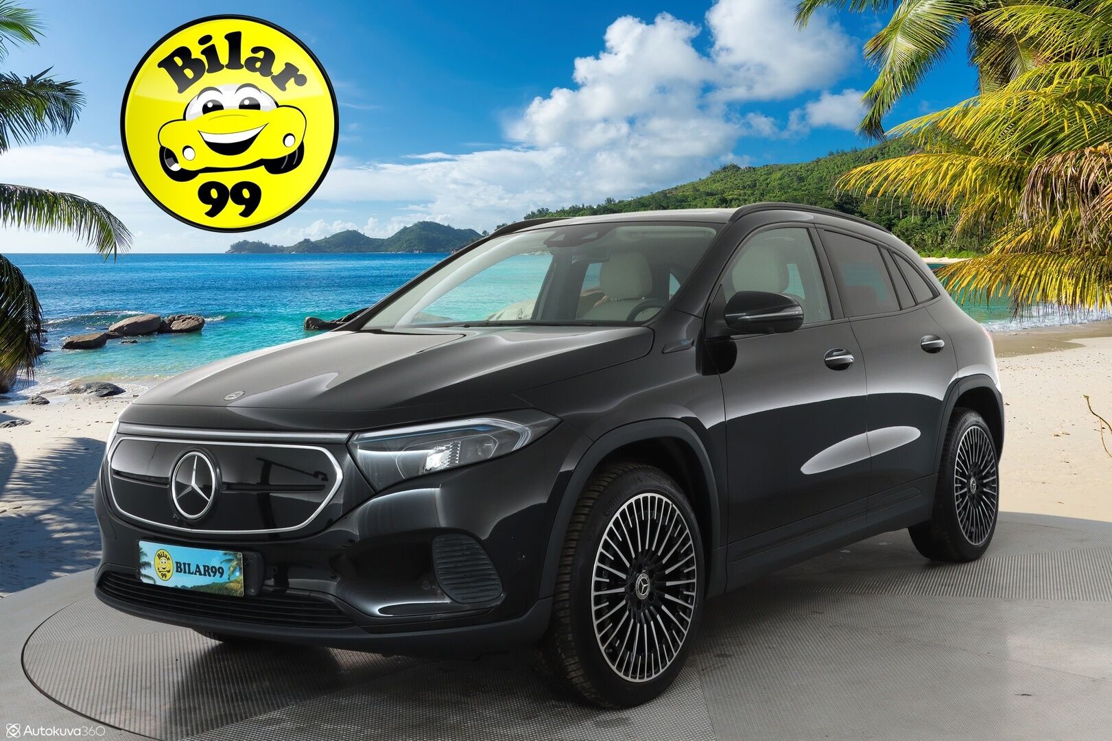 MERCEDES-BENZ EQA 2022 350 4Matic **Widescreen / Panorama / 360° Kamera / Adapt.Vakkari / Muistpenkki / LED-High Performance / Navi** - 3,99 % KORKOTARJOUS TÄHÄN AUTOON - Kaistavahti / KeylessGO / Akku kuntotarkastettu / Juuri Huollettu!