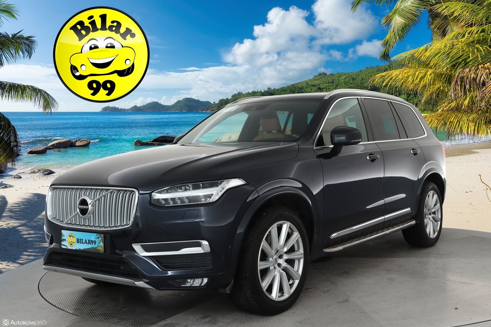 Volvo XC90 2016 D5 AWD Inscription aut **Webasto / Koukku / Adapt.Vakkari / Full-LED / Sporttinahat Muistilla / Istuimet-7 / P.Kamera** - 3,99 % KORKOTARJOUS TÄHÄN AUTOON - 4-Alueinen AC / Navi / Kaistavahti / KeylessGO / 2x Renkaat