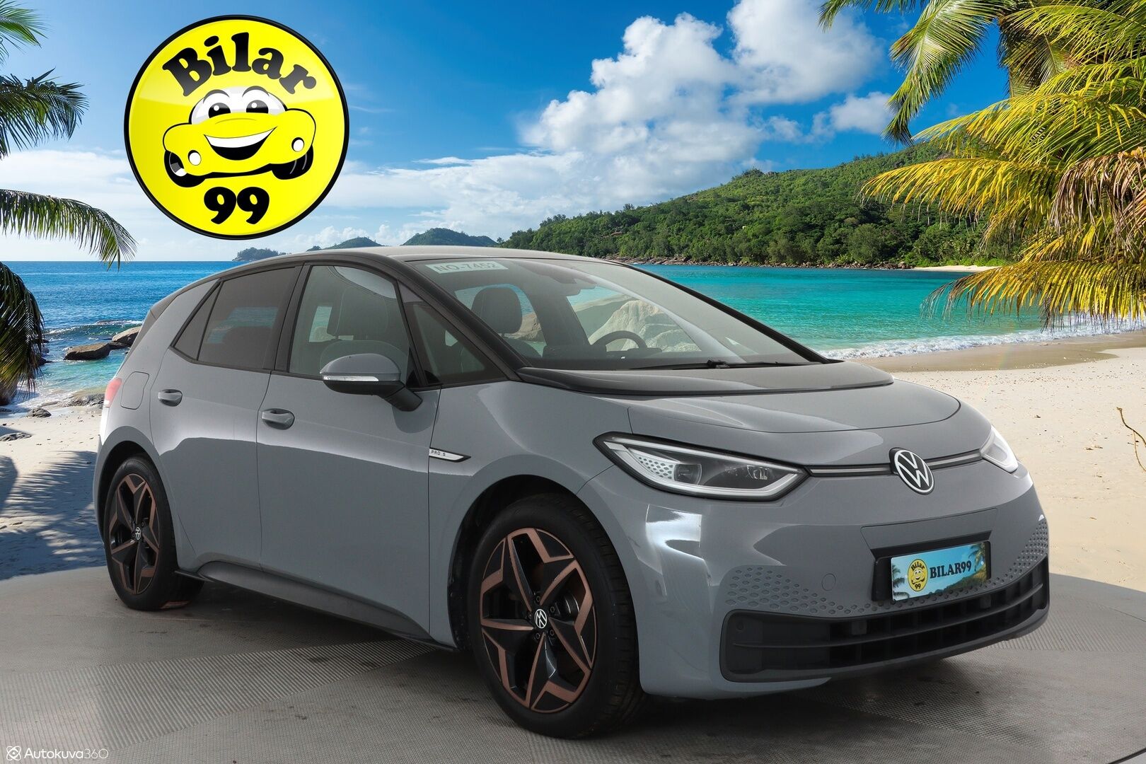 VOLKSWAGEN ID.3 2021 Pro S Tour 150 kW, akku 77 kWh, 5-paikkainen - Lämpöpumppu / HUD / Adapt.Vakkari / Peruutuskamera / iQ Matrix Led / Hieronta / Ratinlämmitys / Huippuvarusteet!
