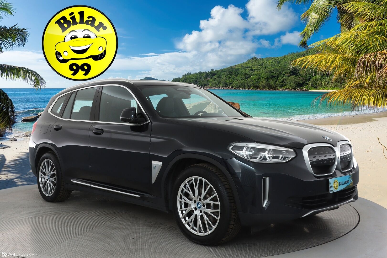 BMW IX3 2021 G08 Impressive **HUD / 360° Kamera / Adapt.Vakkari / Koukku / Sporttipenkki Muistilla / Adapt-LED / Harman/Kardon** - 3,99 % KORKOTARJOUS TÄHÄN AUTOON - Navi / Kaistavahti / KeylessGO / 2x Renkaat / Akku Testattu!