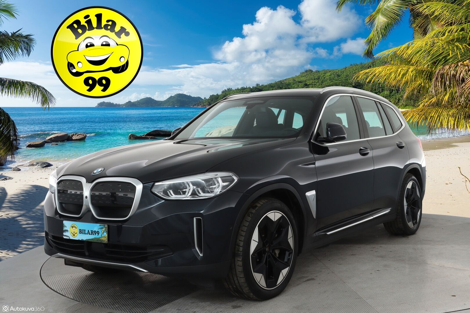 BMW IX3 2021 G08 Impressive **HUD / 360° Kamera / Adapt.Vakkari / Koukku / Sporttipenkki Muistilla / Adapt-LED / Harman/Kardon** - 3,99 % KORKOTARJOUS TÄHÄN AUTOON - Navi / Kaistavahti / KeylessGO / 2x Renkaat / Akku Testattu!