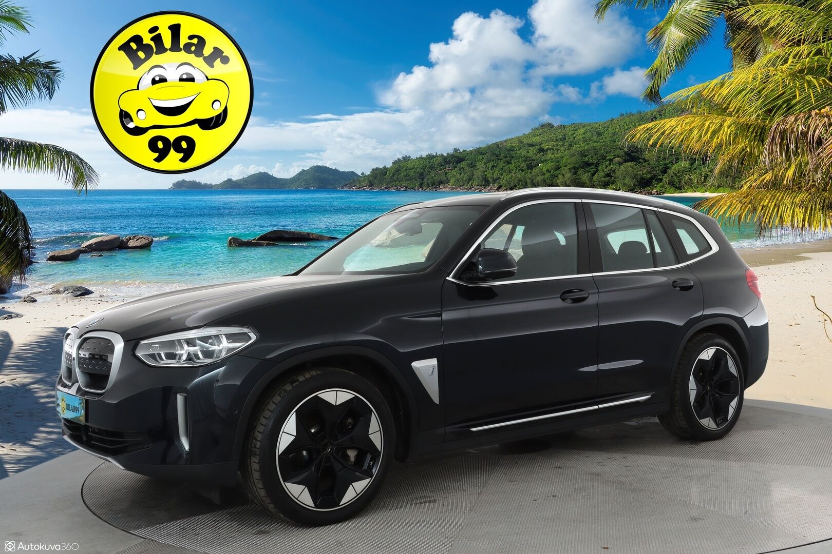 BMW IX3 2021 G08 Impressive **HUD / 360° Kamera / Adapt.Vakkari / Koukku / Sporttipenkki Muistilla / Adapt-LED / Harman/Kardon** - 3,99 % KORKOTARJOUS TÄHÄN AUTOON - Navi / Kaistavahti / KeylessGO / 2x Renkaat / Akku Testattu!