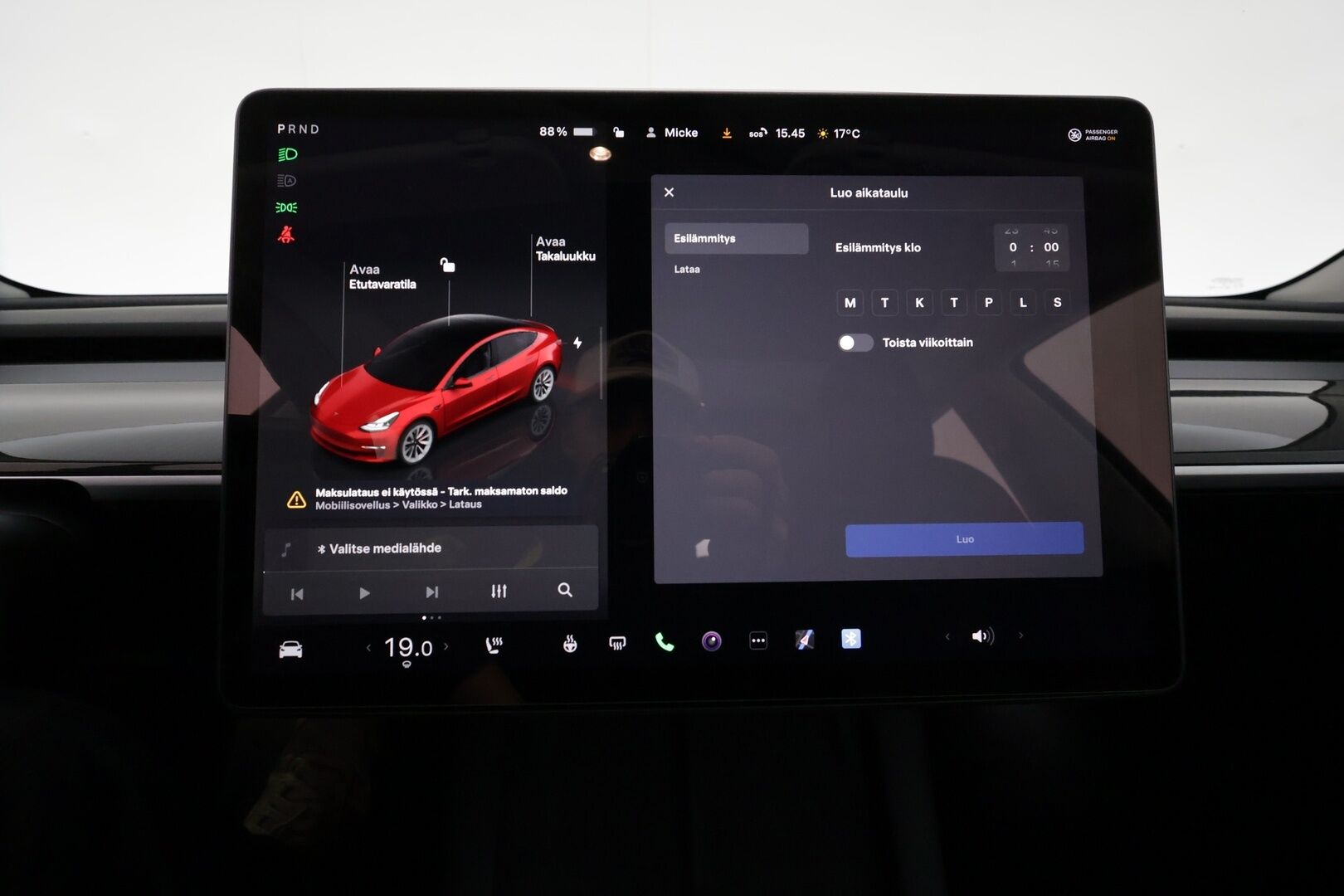 TESLA MODEL 3 2022 Performance *ILP / Lasikatto / Acc / Matrix-LED / Muistipenkki / Kamera / Nav / Kaistavahti / Premium Audio / Nahkaverhoilu / Keyless* - 3,99 % KORKOTARJOUS TÄHÄN AUTOON - 31.5. ASTI! - ALV-vähennyskelpoinen / Siistikuntoinen / Koti- ja Kauppakeskus laturit