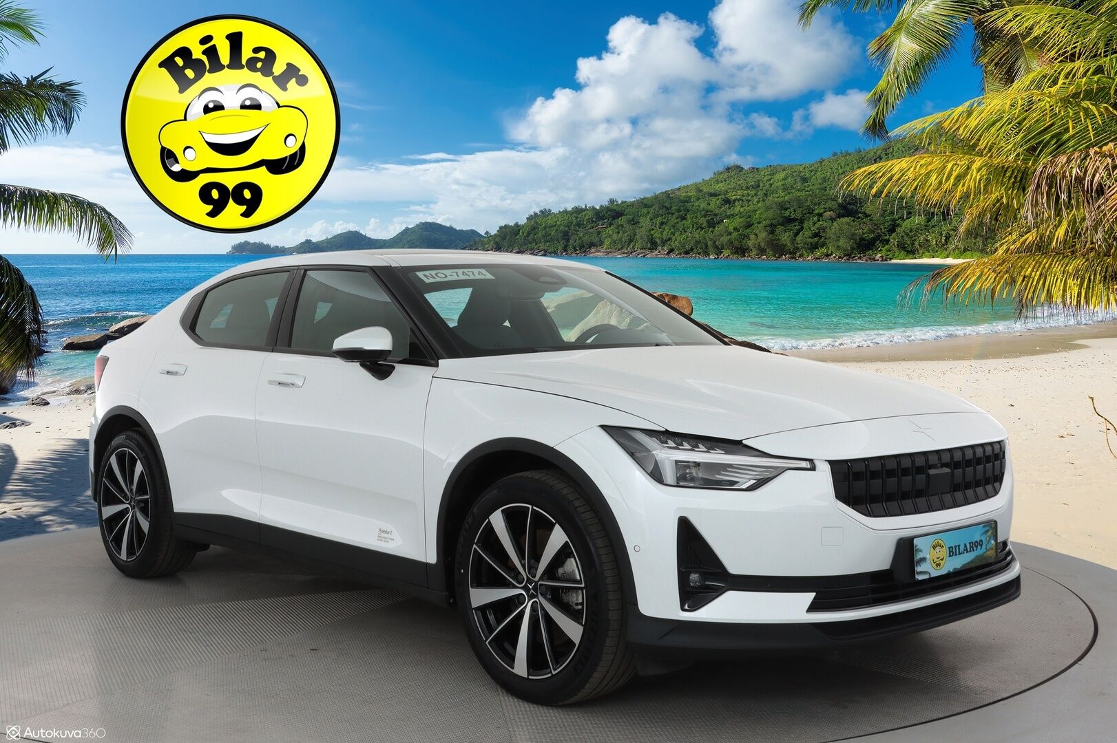 POLESTAR 2 2022 Standard Range Single Motor, 165kW, 64kWh ** Pilot & Plus / Lämpöpumppu / Panorama / H&K / 360 kamera / Pixel LED - 3,99 % KORKOTARJOUS TÄHÄN AUTOON - Akku kuntotarkastettu / Muistipenkki / Apple&Android / Keyless / Sporttipenkit