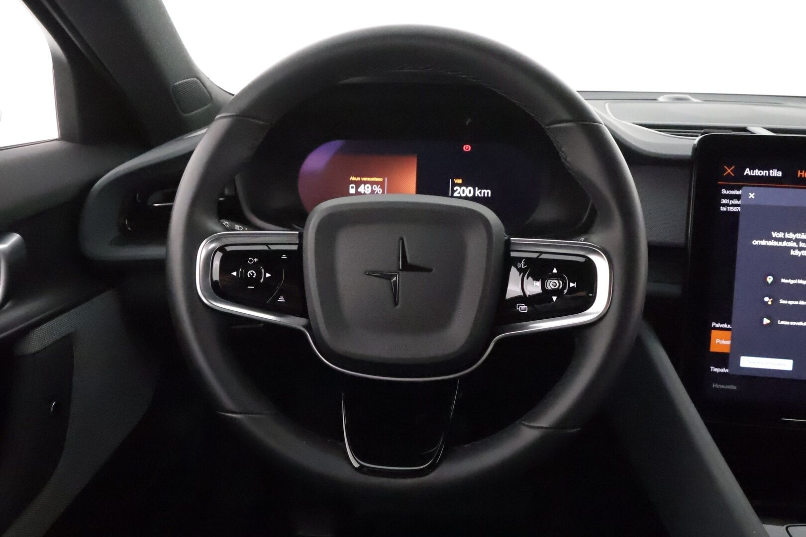 POLESTAR 2 2022 Long Range Single Motor, 78kWh - 3,99 % KORKOTARJOUS TÄHÄN AUTOON - 31.5. ASTI! - Vetokoukku / Pilot / Pixel LED / 360-Kamera / Adapt.Vakkari / Google Maps / Kahdet renkaat aluvantein / Akku kuntotarkistettu!