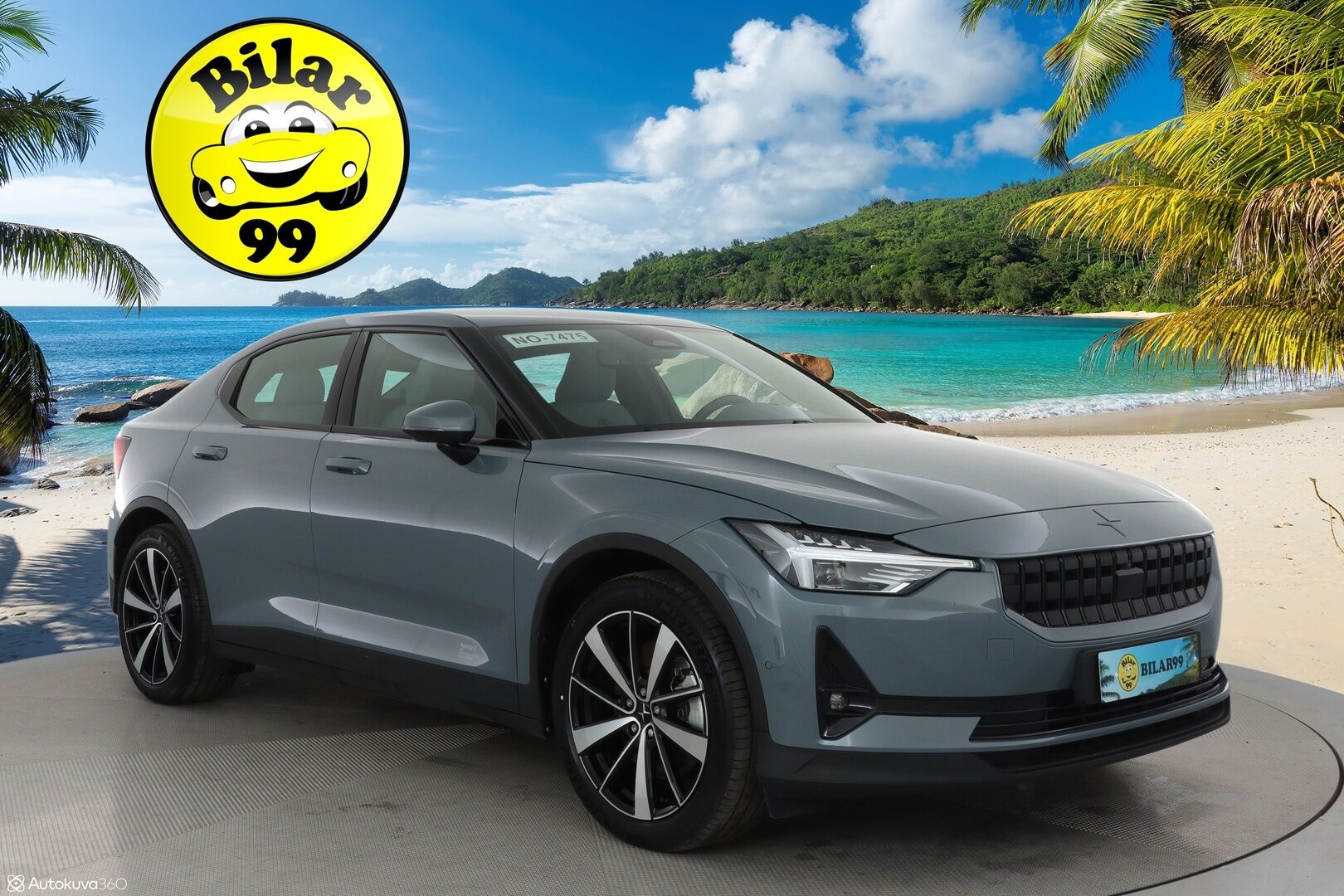 POLESTAR 2 2022 Long Range Single Motor, 78kWh - 3,99 % KORKOTARJOUS TÄHÄN AUTOON - 31.5. ASTI! - Vetokoukku / Pilot / Pixel LED / 360-Kamera / Adapt.Vakkari / Google Maps / Kahdet renkaat aluvantein / Akku kuntotarkistettu!