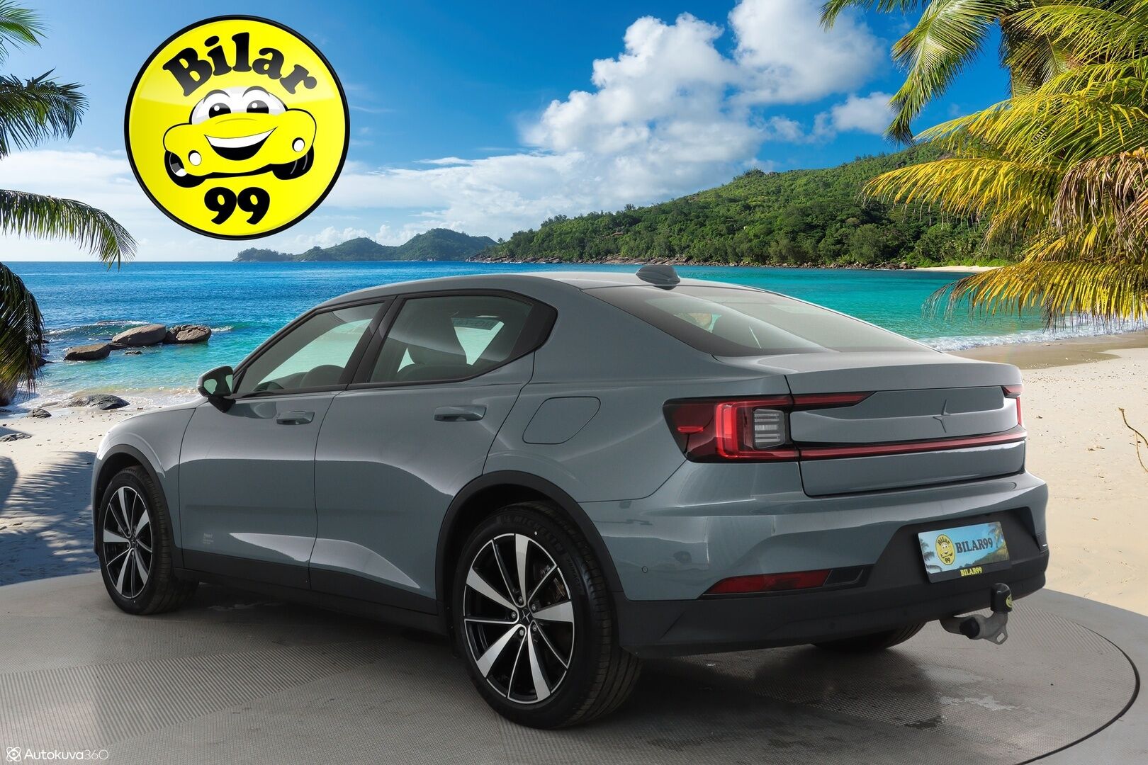 POLESTAR 2 2022 Long Range Single Motor, 78kWh - 3,99 % KORKOTARJOUS TÄHÄN AUTOON - 31.5. ASTI! - Vetokoukku / Pilot / Pixel LED / 360-Kamera / Adapt.Vakkari / Google Maps / Kahdet renkaat aluvantein / Akku kuntotarkistettu!