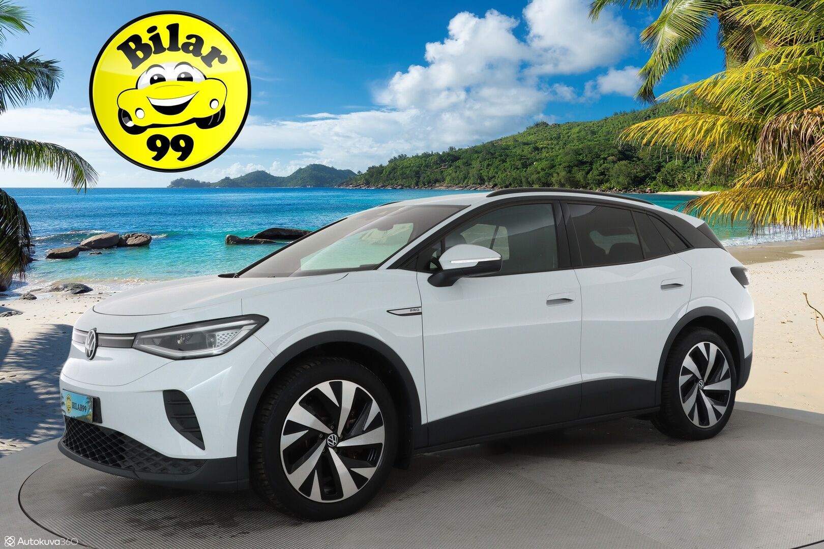 VOLKSWAGEN ID.4 2021 Pro Performance 150 kW, akku 77 kWh *Lämpöpumppu / Matrix LED / Adapt.Vakkari / Peruutuskamera / Vetokoukku * - Akku kuntotarkistettu! / Nahka-Alcantara / Navi / Huippuvarusteet!