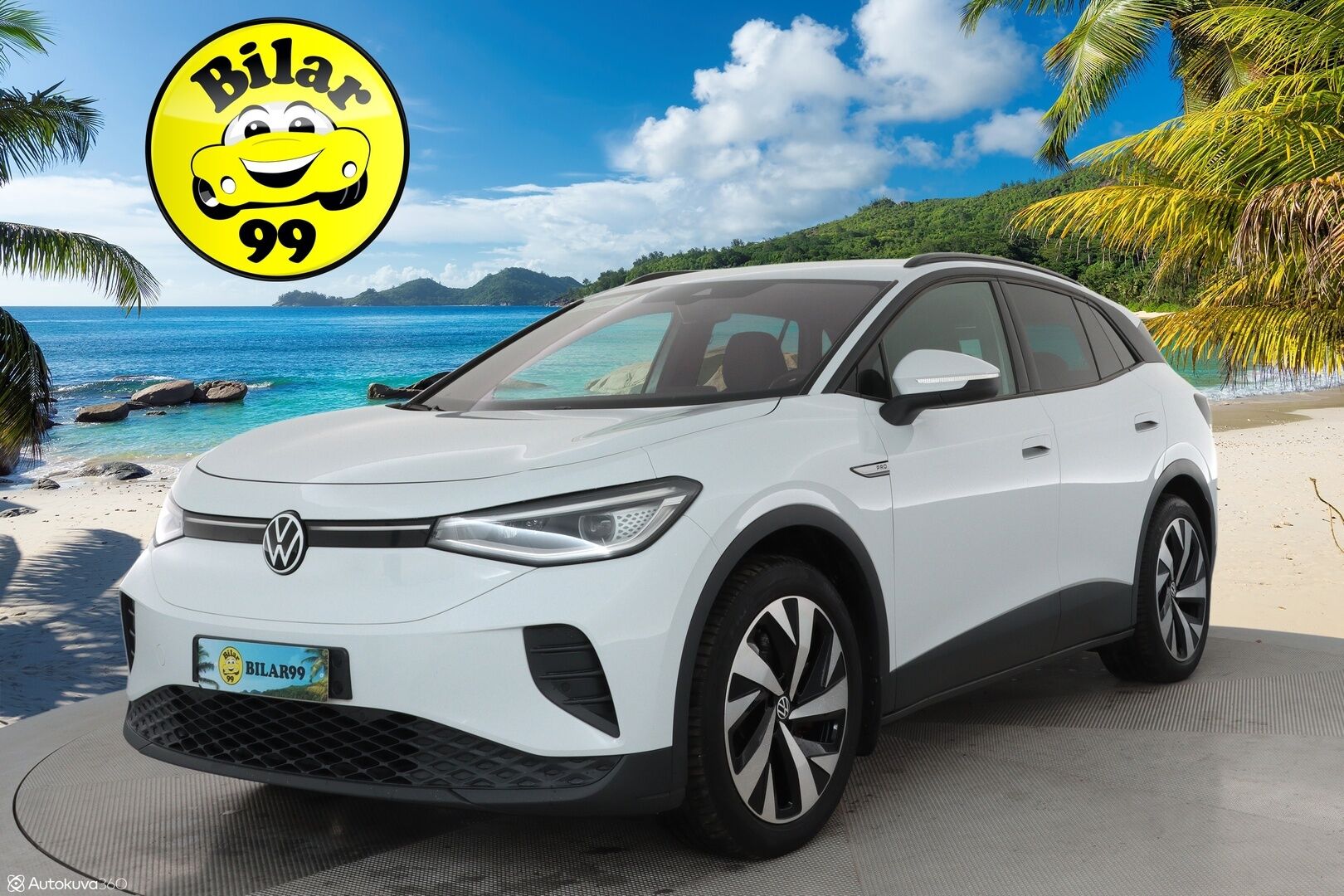 VOLKSWAGEN ID.4 2021 Pro Performance 150 kW, akku 77 kWh **Lämpöpumppu / Matrix LED / Adapt.Vakkari / Peruutuskamera / Vetokoukku** - Akku kuntotarkistettu! / Nahka-Alcantara / Navi / Huippuvarusteet!