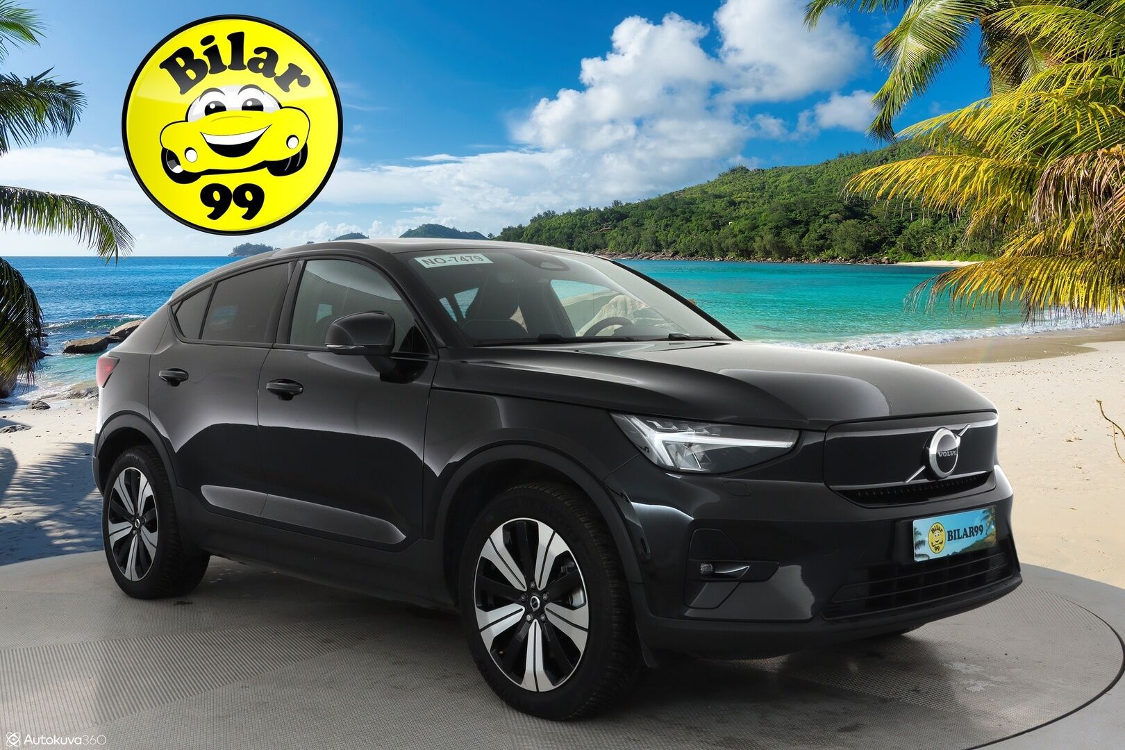 Volvo C40 2023 Recharge Single Plus aut - 3,99 % KORKOTARJOUS TÄHÄN AUTOON - 31.5. ASTI! - Lämpöpumppu / Adapt.Vakkari / Lasikatto / Peruutuskamera / Vetokoukku / Nahka-Alcantara / Adapt.LED / Merkkihuollot / Akku tarkastettu!