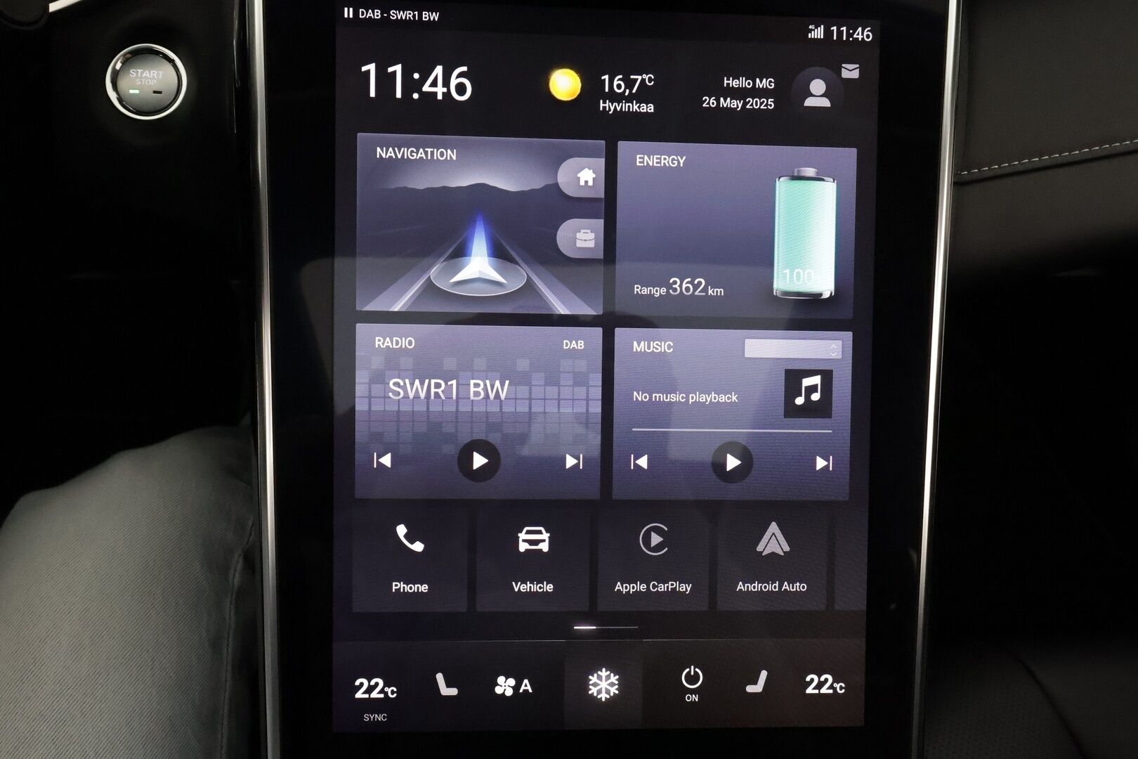 MG MARVEL R 2022 70 kWh Luxury **Panorama / 360kamera / Adapt.vakkari / Tuuletetut nahka istuimet / Apple&Android / Keyless**