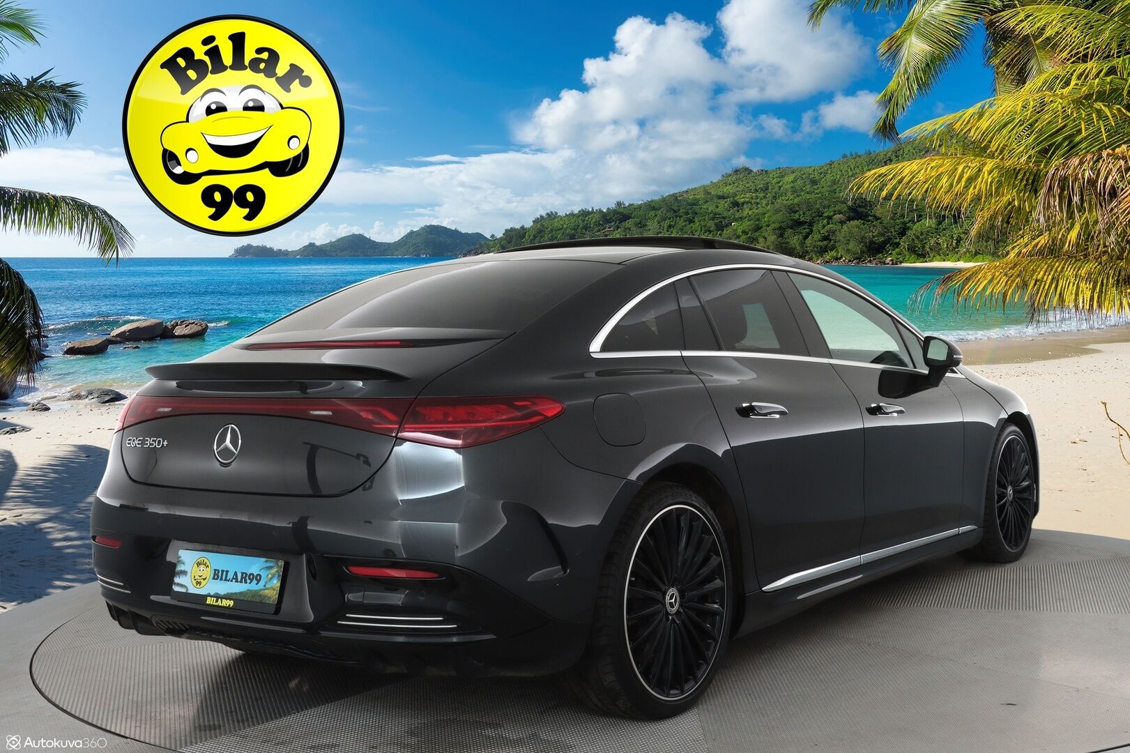 MERCEDES-BENZ EQE 2022 350+ AMG Style ** Digital-LED / Ilma-alusta / Adapt.Vakkari / Panorama / 360° Kamera / HUD / Burmester / KeylessGO ** - 3,99 % KORKOTARJOUS TÄHÄN AUTOON - 2x Renkaat / Akku Kuntotarkistettu!