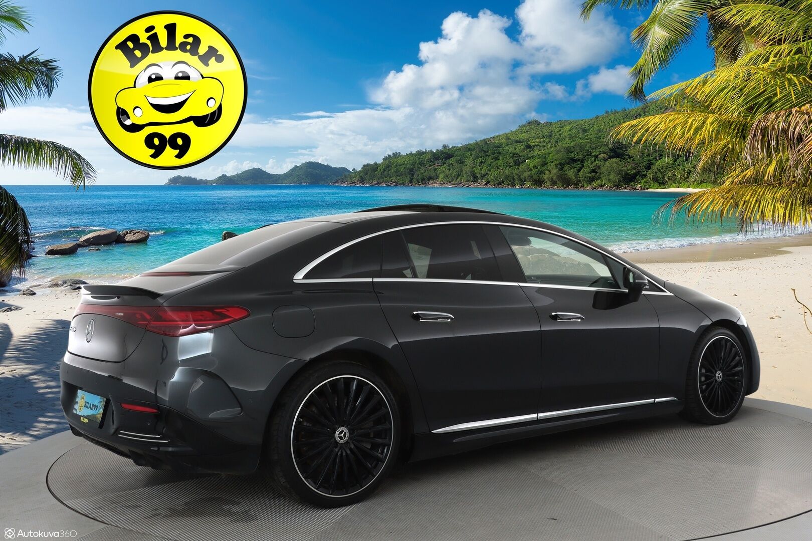 MERCEDES-BENZ EQE 2022 350+ AMG Style ** Digital-LED / Ilma-alusta / Adapt.Vakkari / Panorama / 360° Kamera / HUD / Burmester / KeylessGO ** - 3,99 % KORKOTARJOUS TÄHÄN AUTOON - 2x Renkaat / Akku Kuntotarkistettu!