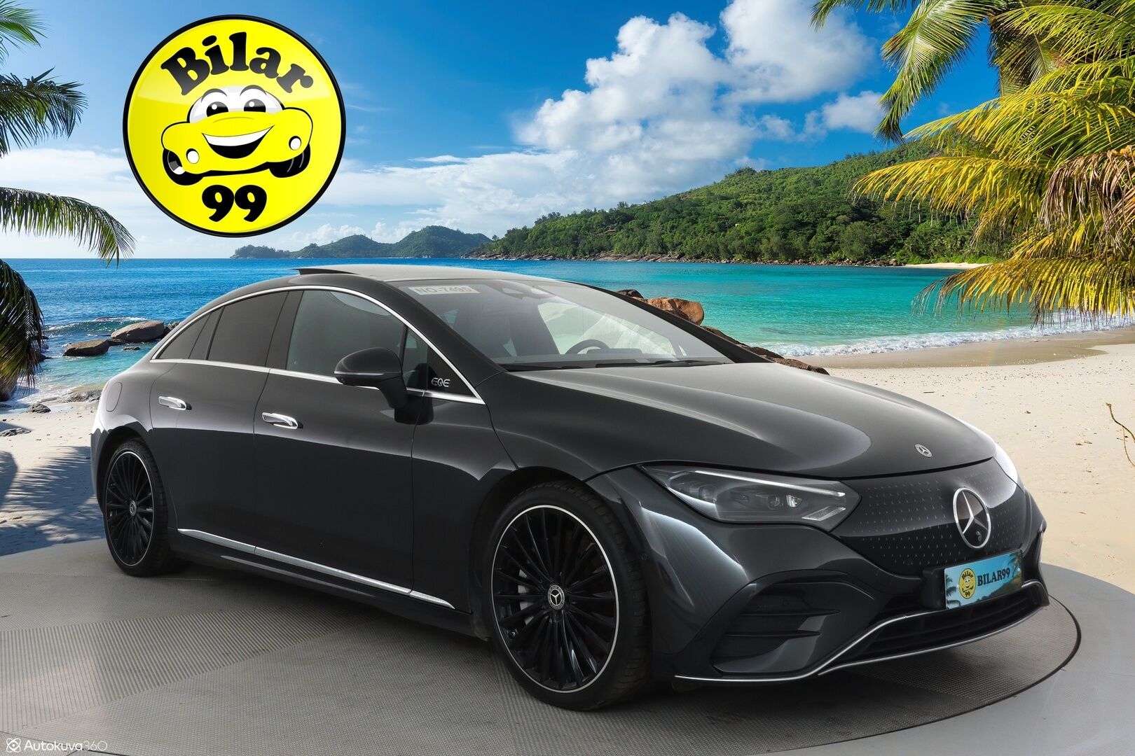 MERCEDES-BENZ EQE 2022 350+ AMG Style ** Digital-LED / Ilma-alusta / Adapt.Vakkari / Panorama / 360° Kamera / HUD / Burmester / KeylessGO ** - 3,99 % KORKOTARJOUS TÄHÄN AUTOON - 2x Renkaat / Akku Kuntotarkistettu!