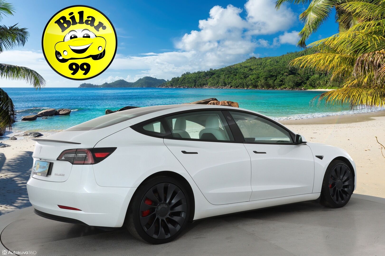 TESLA MODEL 3 2021 Performance Dual Motor ** Lasikatto / Lämpöpumppu / Adapt.Vakkari / LED-valot / P.Kamera / Premium Audio / Keyless ** - 2x Renkaat / Akku Kuntotarkistettu! 