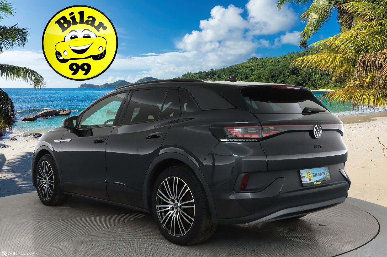 VOLKSWAGEN ID.4 2022 GTX Dual Motor AWD 77kWh **Lämpöpumppu / Hierovat sporttipenkit muistilla / Koukku / Matrix / Adapt. vakkari / P.kamera** - 3,99 % KORKOTARJOUS TÄHÄN AUTOON - Akku kuntotarkastettu / 2x vanteet / Keyless 