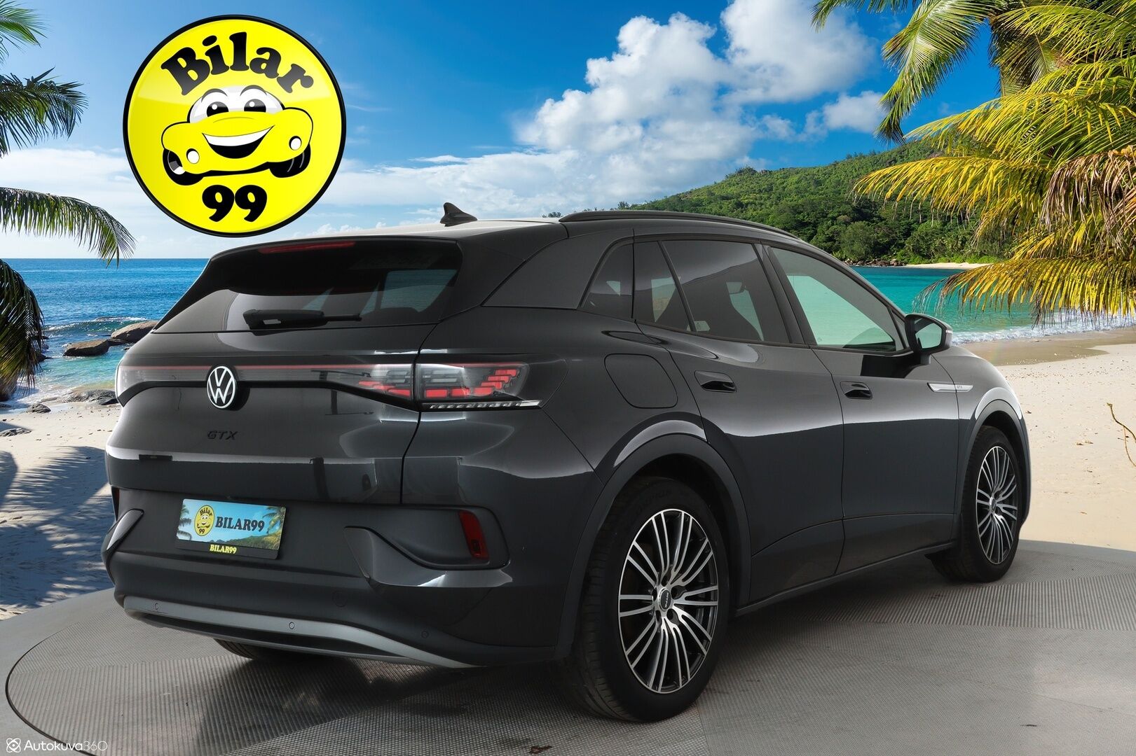 VOLKSWAGEN ID.4 2022 GTX Dual Motor AWD 77kWh **Lämpöpumppu / Hierovat sporttipenkit muistilla / Koukku / Matrix / Adapt. vakkari / P.kamera** - 3,99 % KORKOTARJOUS TÄHÄN AUTOON - Akku kuntotarkastettu / 2x vanteet / Keyless 