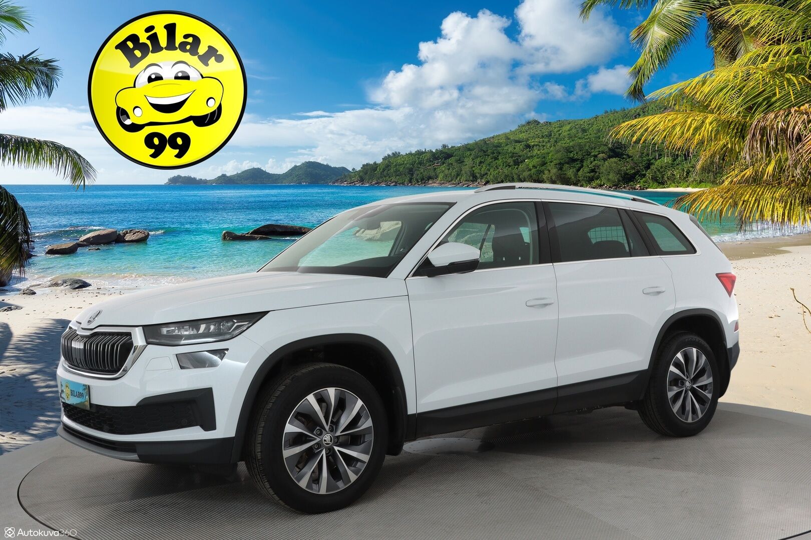 SKODA KODIAQ 2022 2.0TDI 4x4 200 Style DSG Autom. ** Webasto / Koukku / Adapt.Vakkari / Matrix-LED / P.Kamera / Canton / KeylessGO ** - Juuri huollettu / Tehokkaampi kone / Huippuvarusteet / Digimittari / Nahkasisusta / 2x hyvät renkaat vanteilla /