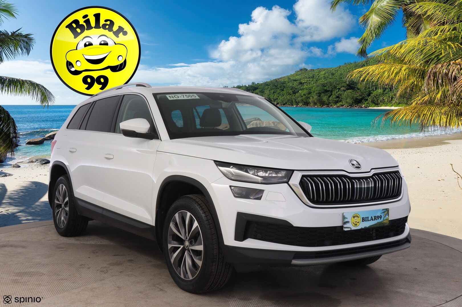 SKODA KODIAQ 2022 2.0TDI 4x4 200 Style DSG Autom. ** Webasto / Koukku / Adapt.Vakkari / Matrix-LED / P.Kamera / Canton / KeylessGO ** - Juuri huollettu / Tehokkaampi kone / Huippuvarusteet / Digimittari / Nahkasisusta / 2x hyvät renkaat vanteilla /