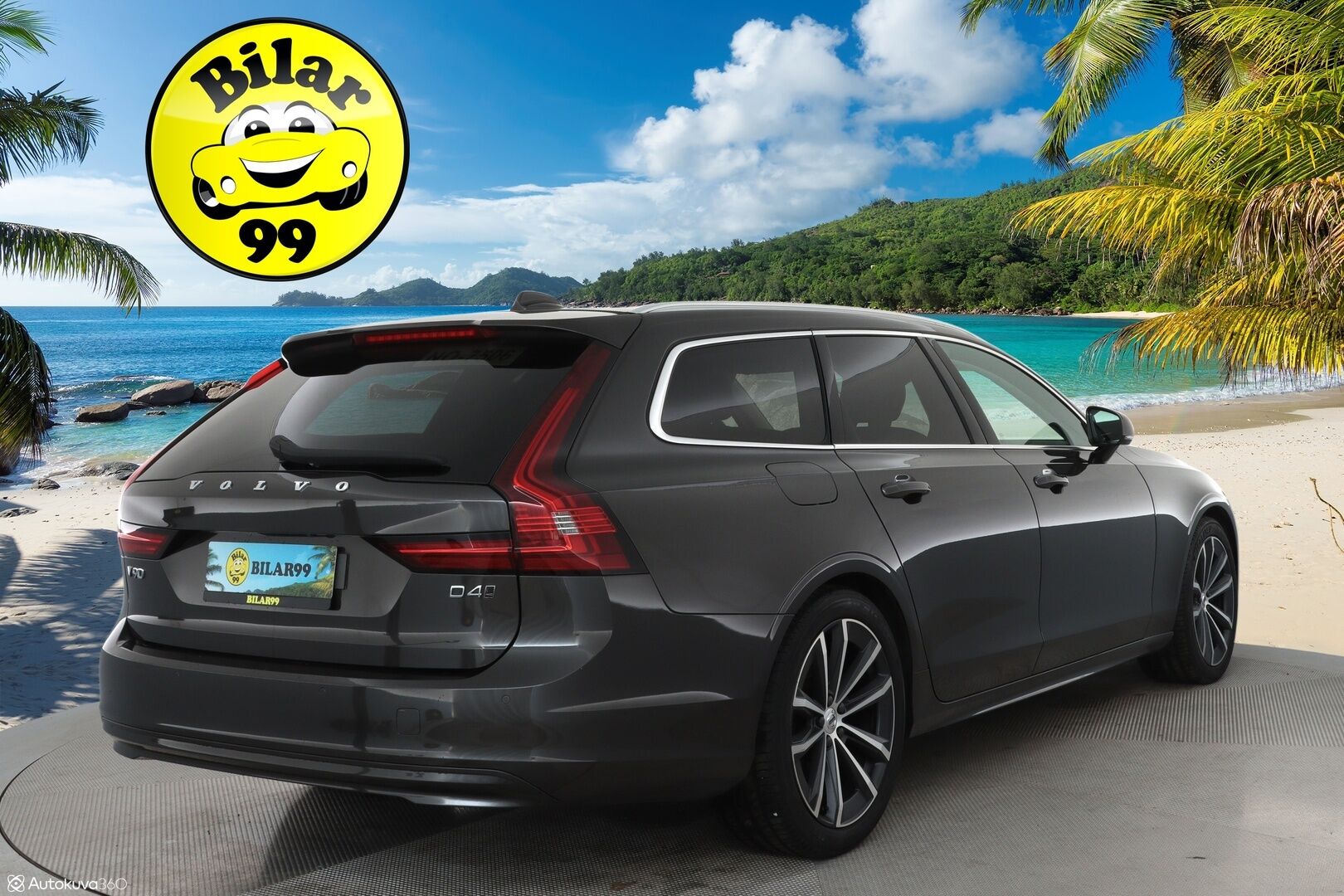 Volvo V90 2021 D4 AWD Momentum Aut. ** Harman&Kardon / Webasto / Adapt.vakkari / Koukku / P-Kamera / Puolinahat ** - 3,99 % KORKOTARJOUS TÄHÄN AUTOON - Merkkiliikkeen huoltokirja / Kahdet renkaat