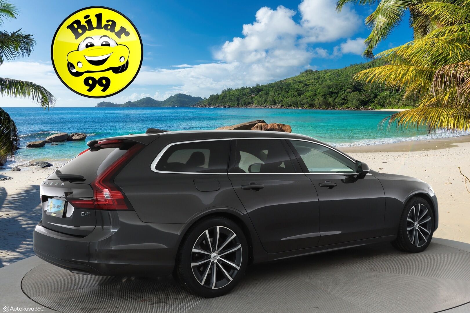 Volvo V90 2021 D4 AWD Momentum Aut. ** Harman&Kardon / Webasto / Adapt.vakkari / Koukku / P-Kamera / Puolinahat ** - 3,99 % KORKOTARJOUS TÄHÄN AUTOON - Merkkiliikkeen huoltokirja / Kahdet renkaat
