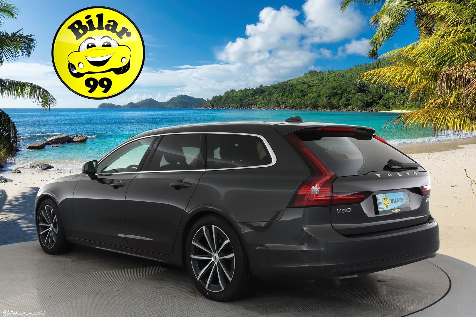Volvo V90 2021 D4 AWD Momentum Aut. ** Harman&Kardon / Webasto / Adapt.vakkari / Koukku / P-Kamera / Puolinahat ** - 3,99 % KORKOTARJOUS TÄHÄN AUTOON - Merkkiliikkeen huoltokirja / Kahdet renkaat