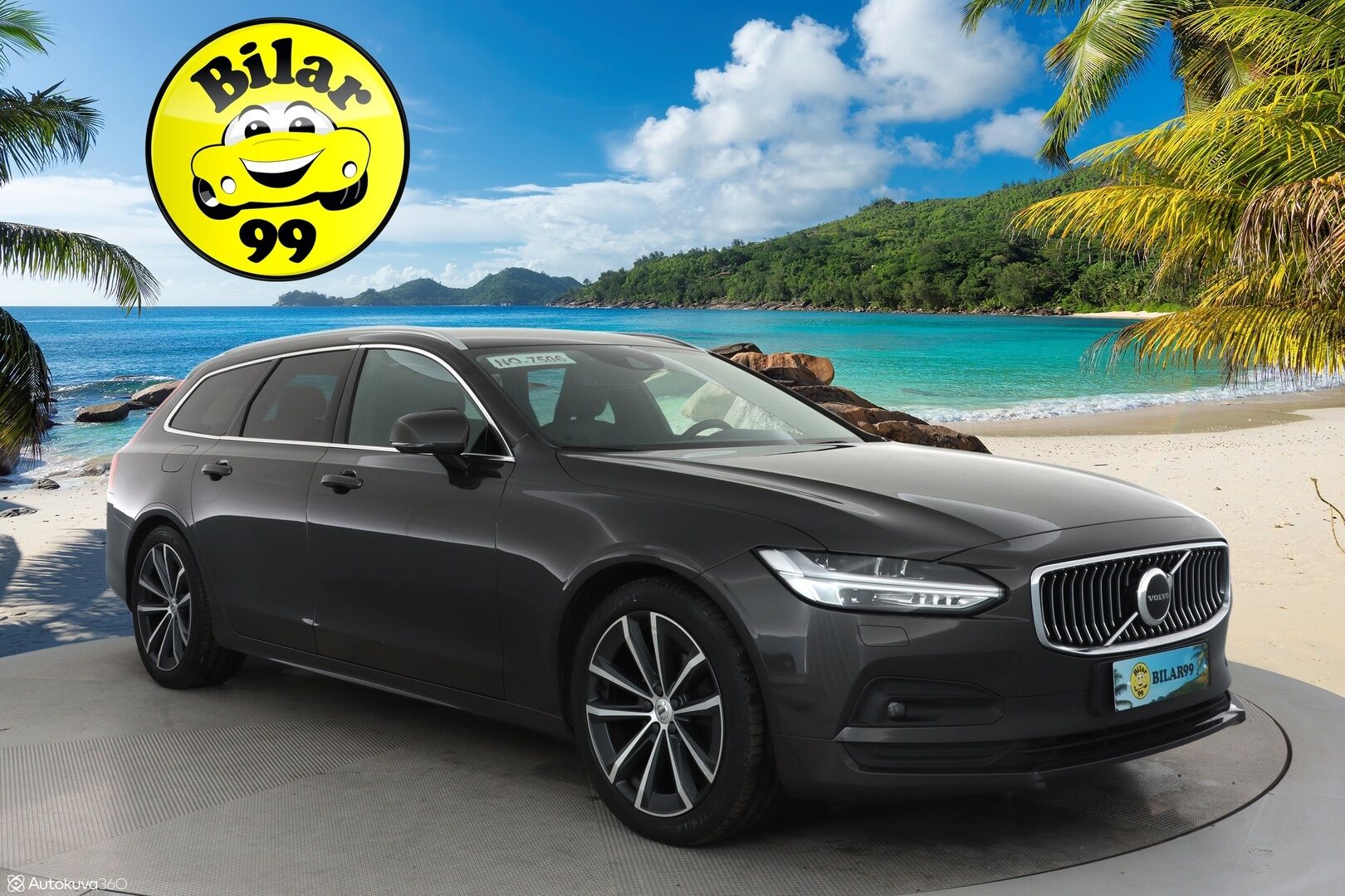 Volvo V90 2021 D4 AWD Momentum Aut. ** Harman&Kardon / Webasto / Adapt.vakkari / Koukku / P-Kamera / Puolinahat ** - 3,99 % KORKOTARJOUS TÄHÄN AUTOON - Merkkiliikkeen huoltokirja / Kahdet renkaat