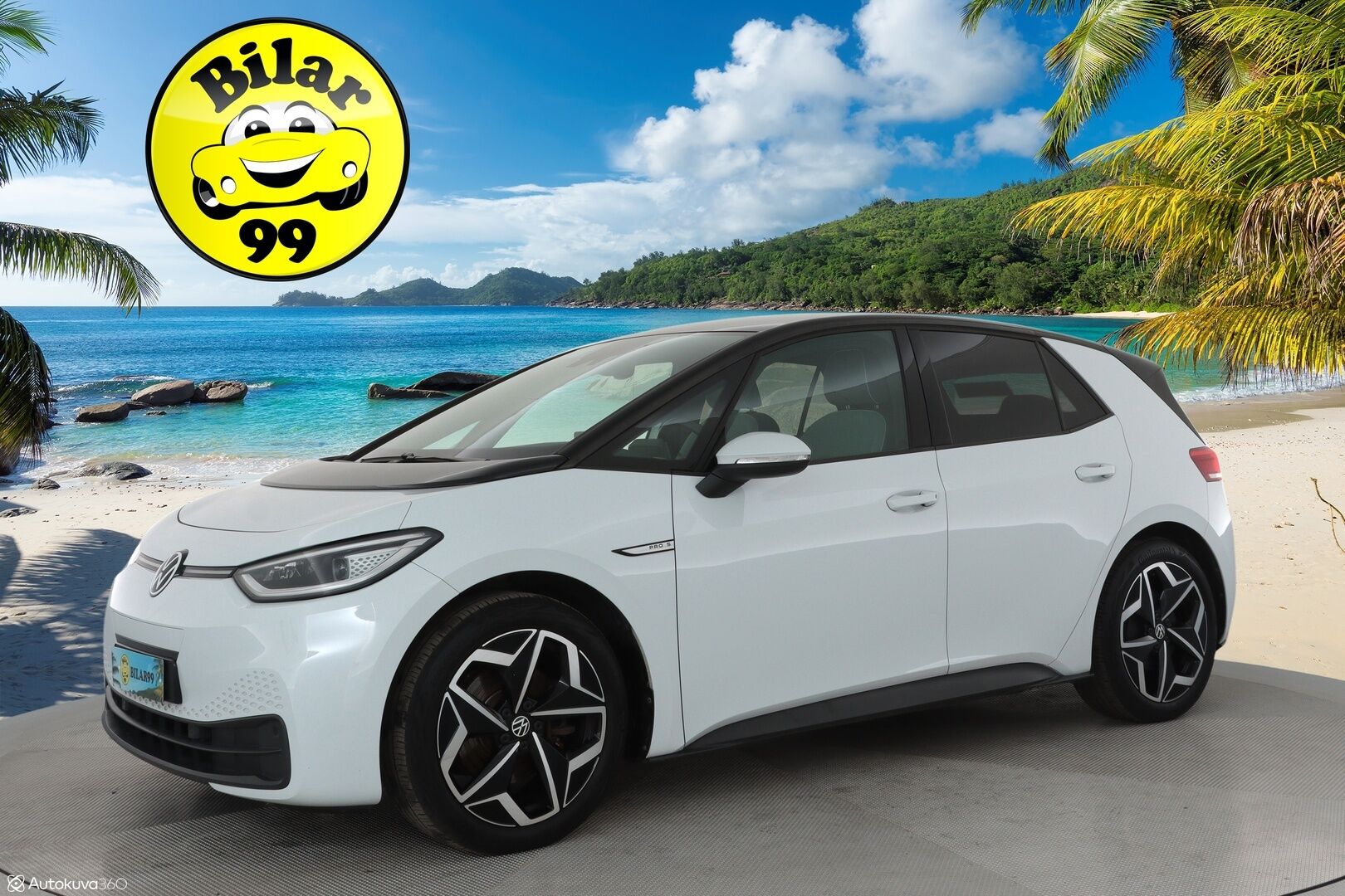 VOLKSWAGEN ID.3 2021 Pro S Tour 150kW ** HUD / Lämpöpumppu / Matrix LED / Adapt.Vakkari / P.kamera / Sähköpenkit hieronnalla / KeylessGo** - Merkkihuollettu