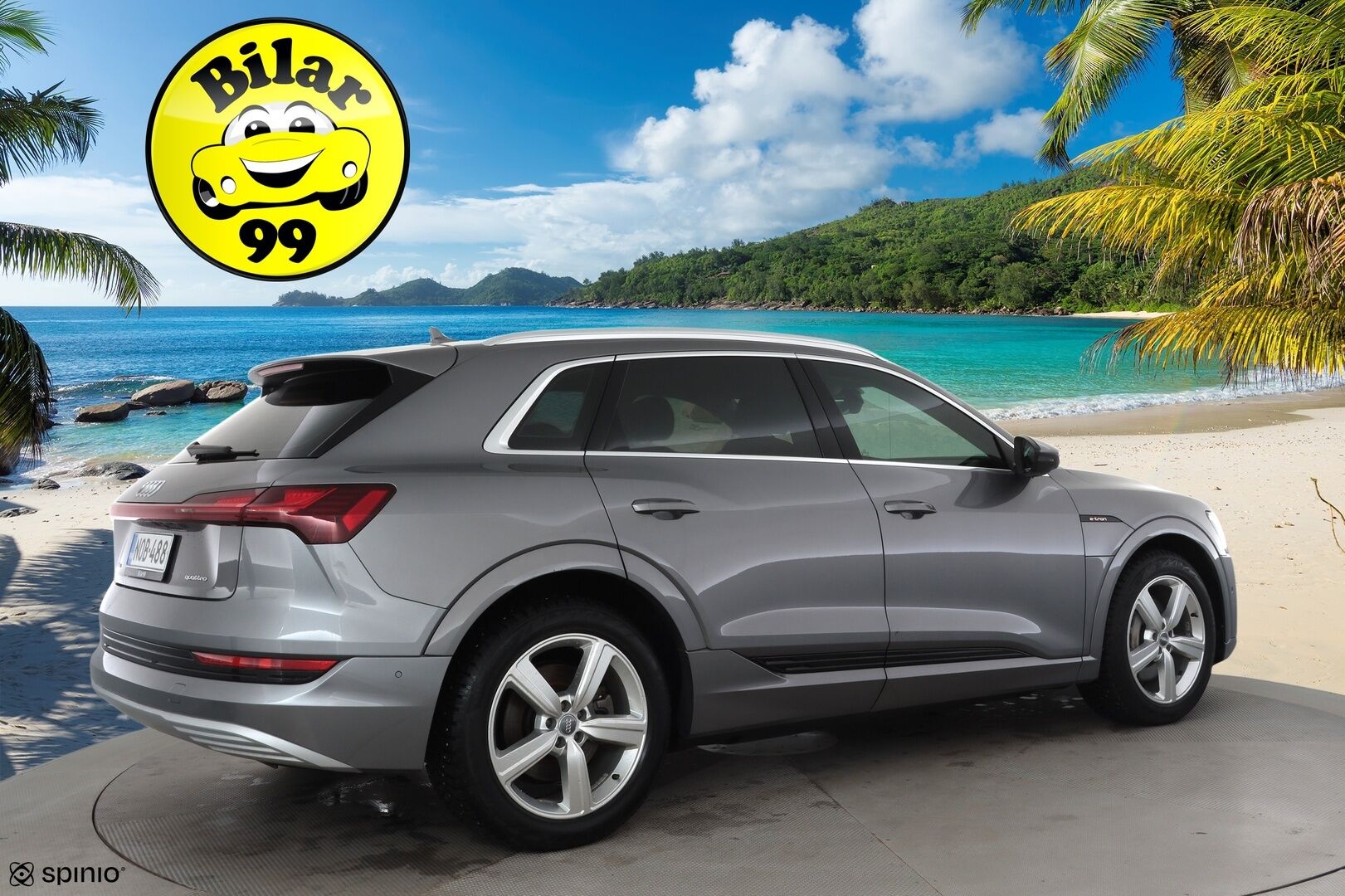 AUDI E-TRON 2020 50 Launch Edition plus 71 kWh * ACC / Lisälämmitin / LED / Muistipenkki / P.Tutkat / Panorama / Apple&Android * - Kahdet Renkaat