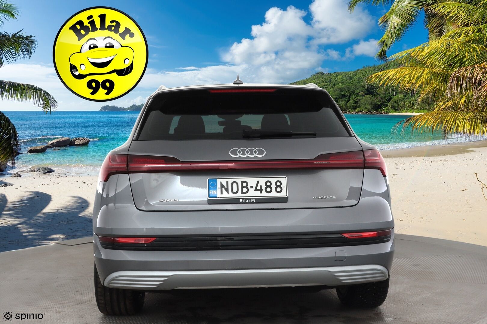 AUDI E-TRON 2020 50 Launch Edition plus 71 kWh * ACC / Lisälämmitin / LED / Muistipenkki / P.Tutkat / Panorama / Apple&Android * - Kahdet Renkaat