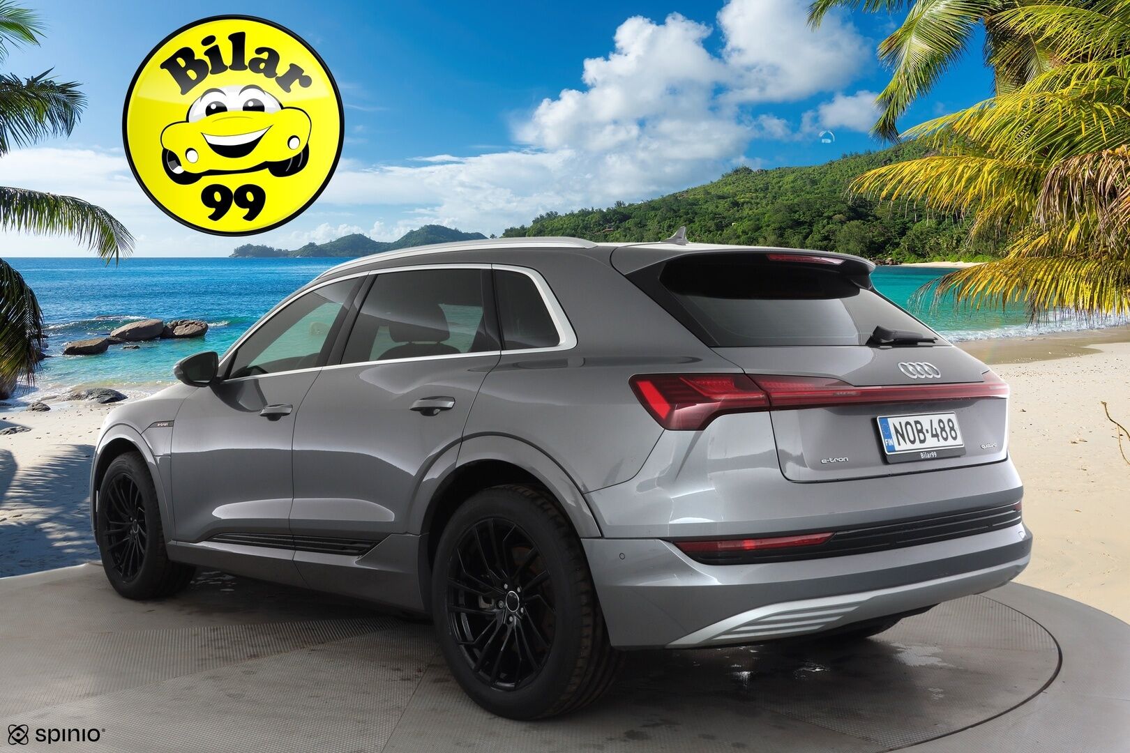 AUDI E-TRON 2020 50 Launch Edition plus 71 kWh * ACC / Lisälämmitin / LED / Muistipenkki / P.Tutkat / Panorama / Apple&Android * - Kahdet Renkaat