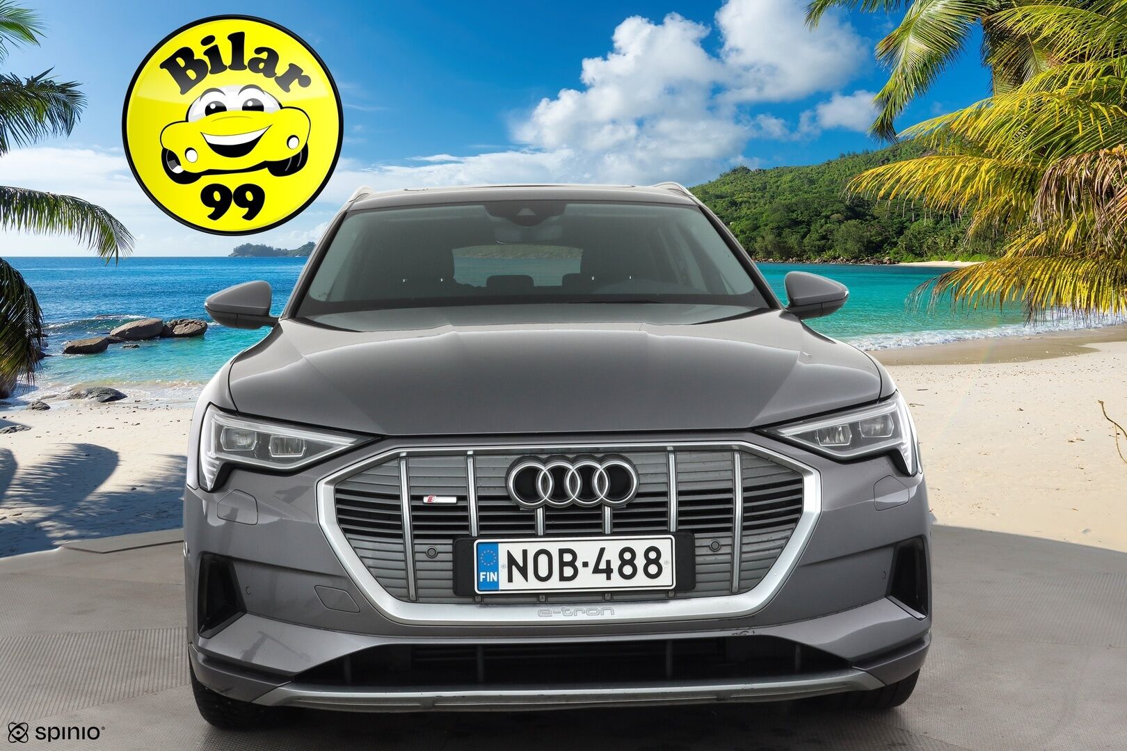 AUDI E-TRON 2020 50 Launch Edition plus 71 kWh * ACC / Lisälämmitin / LED / Muistipenkki / P.Tutkat / Panorama / Apple&Android * - Kahdet Renkaat