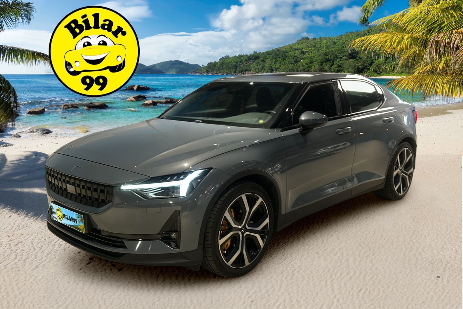Polestar 2 2021 Long Range Dual Motor Performance, 300kW, 78kWh * Vetokoukku / Harman&Kardon / Lasikatto / Pixel LED / 360-Kamera - 2x Hyvät renkaat aluvantein / Upea väri / Juuri tullut!
