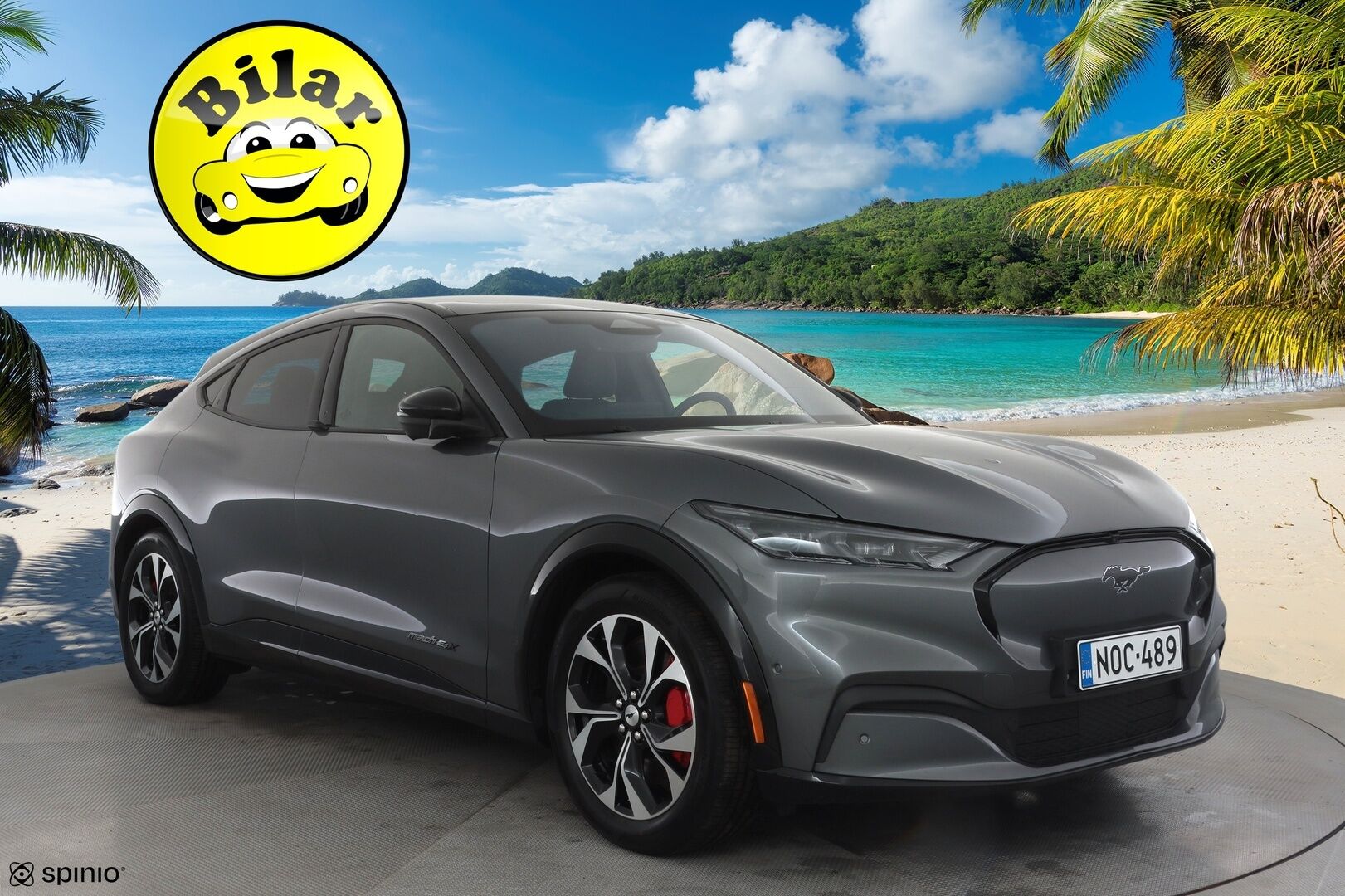 Ford Mustang Mach-E 2021 98kWh 351hv AWD 5-ovinen - | ACC | B&O | LED | 360-Kamera | Muistipenkki | Lasikatto | Nahat | Keyless | Apple&Android | Kahdet Renkaat | Koti & Kauppalaturi |