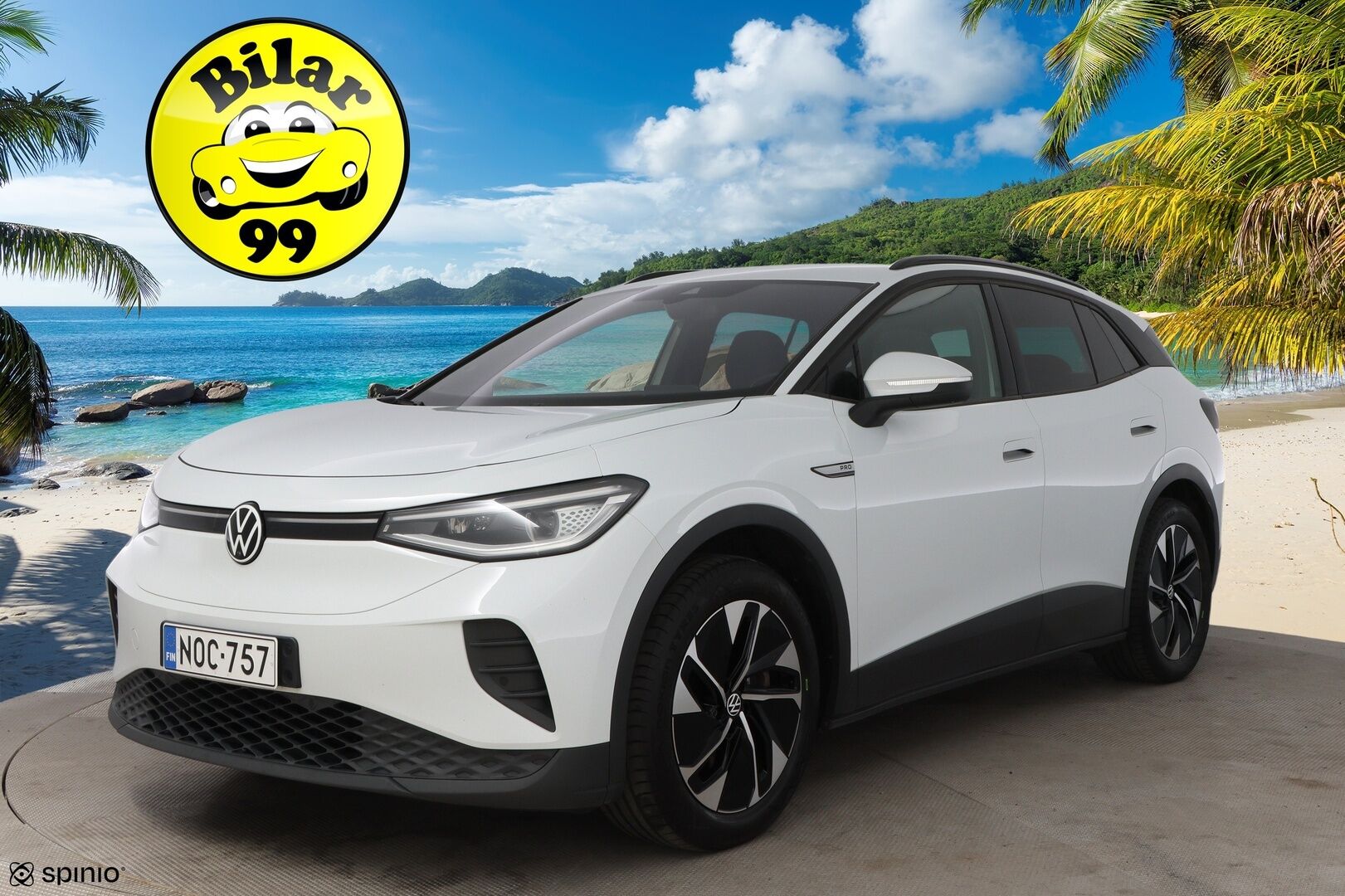 VOLKSWAGEN ID.4 2022 Pro Performance 150 kW, akku 77 kWh - SoH 94% / Adapt.Vakkari / Vetokoukku / iQ Matrix LED / 360-Kamera / Sähköluukku / Lämpöpumppu / 2x Renkaat aluvantein!