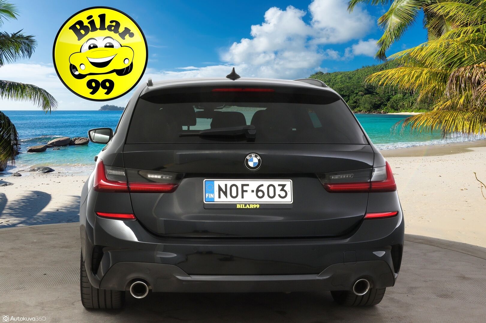 BMW 320 2021 d A xDrive Touring M-Sport* Adapt. Vakkari / HUD / Laser LED / Tutkat / Kaistavahti / Nahka-alcantara Sporttipenkit / Comfort Access * - Todella näyttävä M-Sport, kovilla varusteilla, 2x renkailla ja vanteilla!