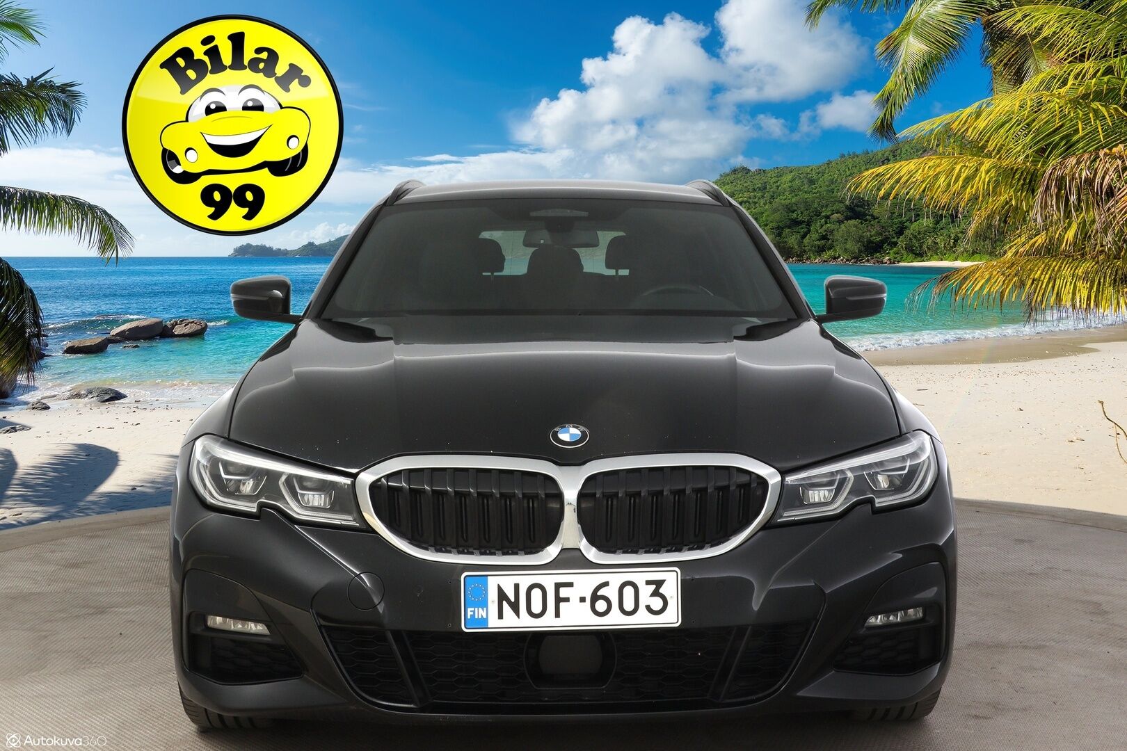 BMW 320 2021 d A xDrive Touring M-Sport* Adapt. Vakkari / HUD / Laser LED / Tutkat / Kaistavahti / Nahka-alcantara Sporttipenkit / Comfort Access * - Todella näyttävä M-Sport, kovilla varusteilla, 2x renkailla ja vanteilla!