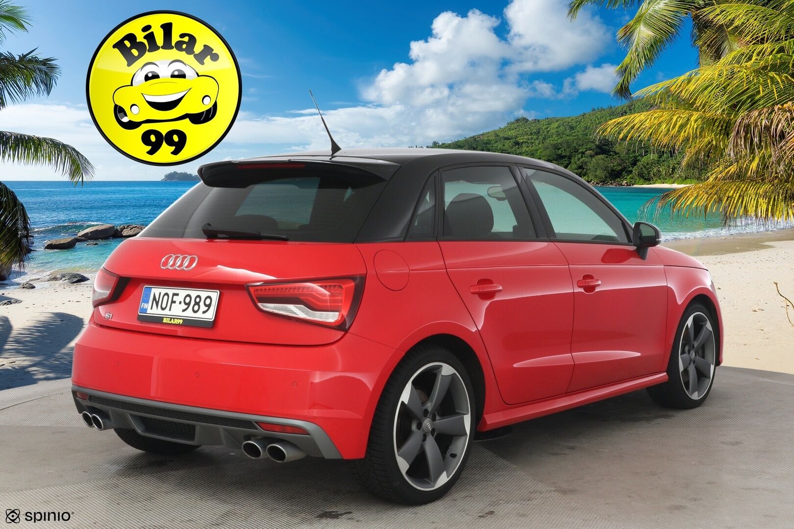 Audi S1 2014 231hv Quattro 2,0 ** Harvinainen / Tutkat /  Bluetooth / Xenon** - Kahdet renkaat vanteineen / Kattava huoltohistoria! - Osta nyt, maksa vasta ensi vuonna