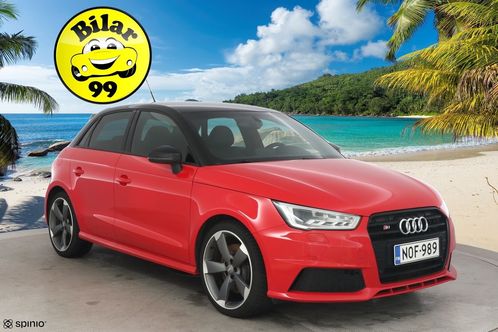 Audi S1 2014 231hv Quattro 2,0 ** Harvinainen / Tutkat /  Bluetooth / Xenon** - Kahdet renkaat vanteineen / Kattava huoltohistoria! - Osta nyt, maksa vasta ensi vuonna