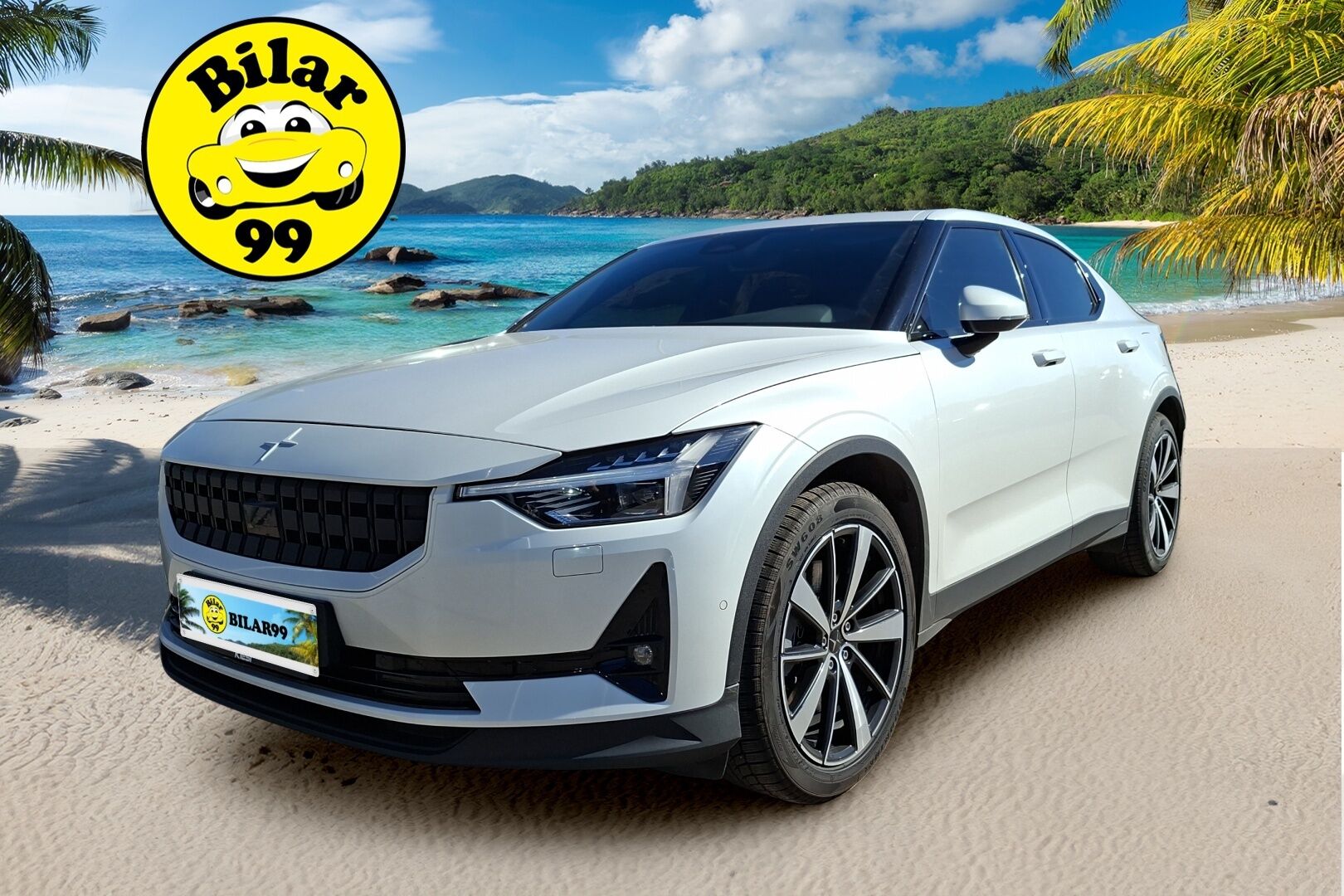 Polestar 2 2021 Long Range Dual Motor, 300kW, 78kWh / Pilot&Plus / Harman/Kardon / 360 kamera / Lasikatto / Navi / - Metalliväri / Koti- ja kauppakeskuslaturi / Pixel LED