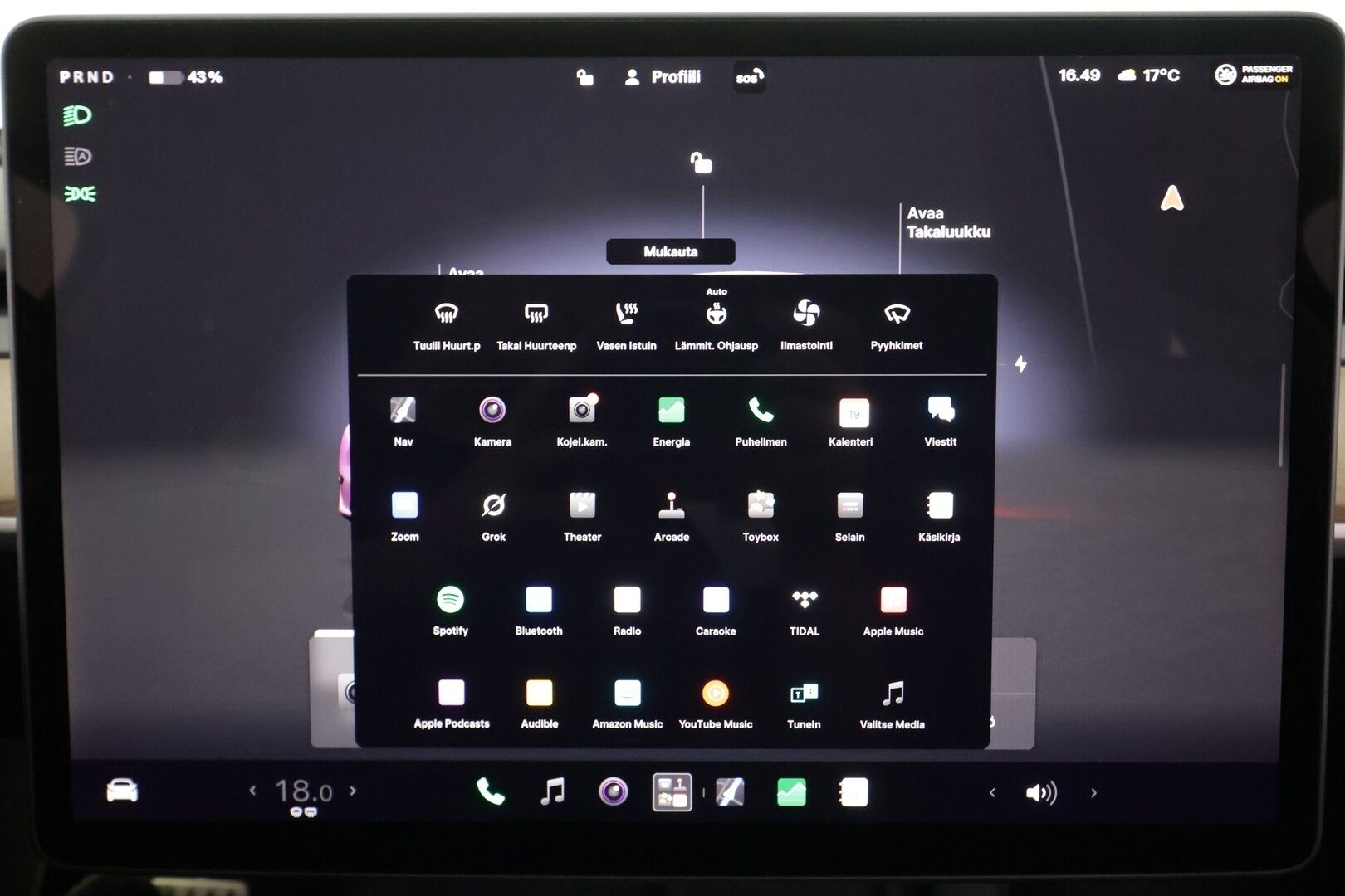 TESLA MODEL Y 2022 Performance - | ILP | Lasikatto | ACC | Matrix-LED | P.Kamera | Muistipenkki | Premium Audio | Navi | Kaistavahti | Keyless | 