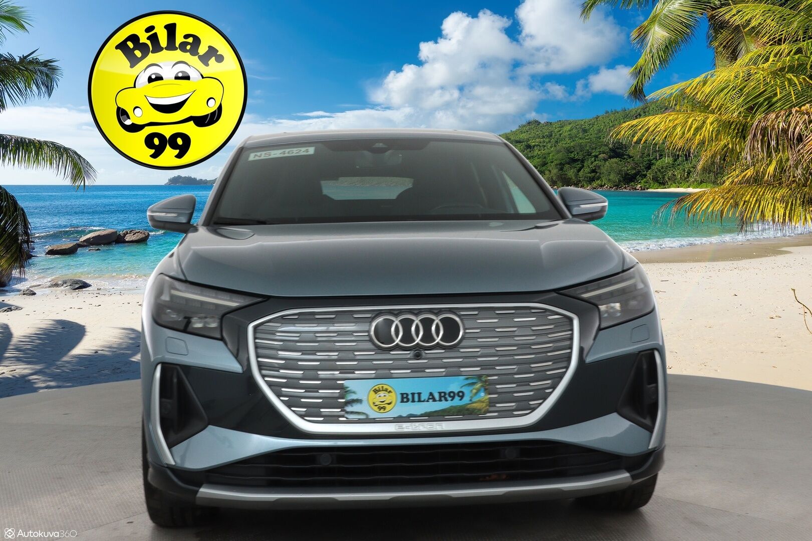 AUDI Q4 E-TRON 2022 40 e-tron Sportback S-Line **HUD / Panorama / Lämpöpumppu / Adapt. vakkari / Sporttinahat / P.kamera / Koukku** - 3,99 % KORKOTARJOUS TÄHÄN AUTOON - Akku kuntotarkastettu