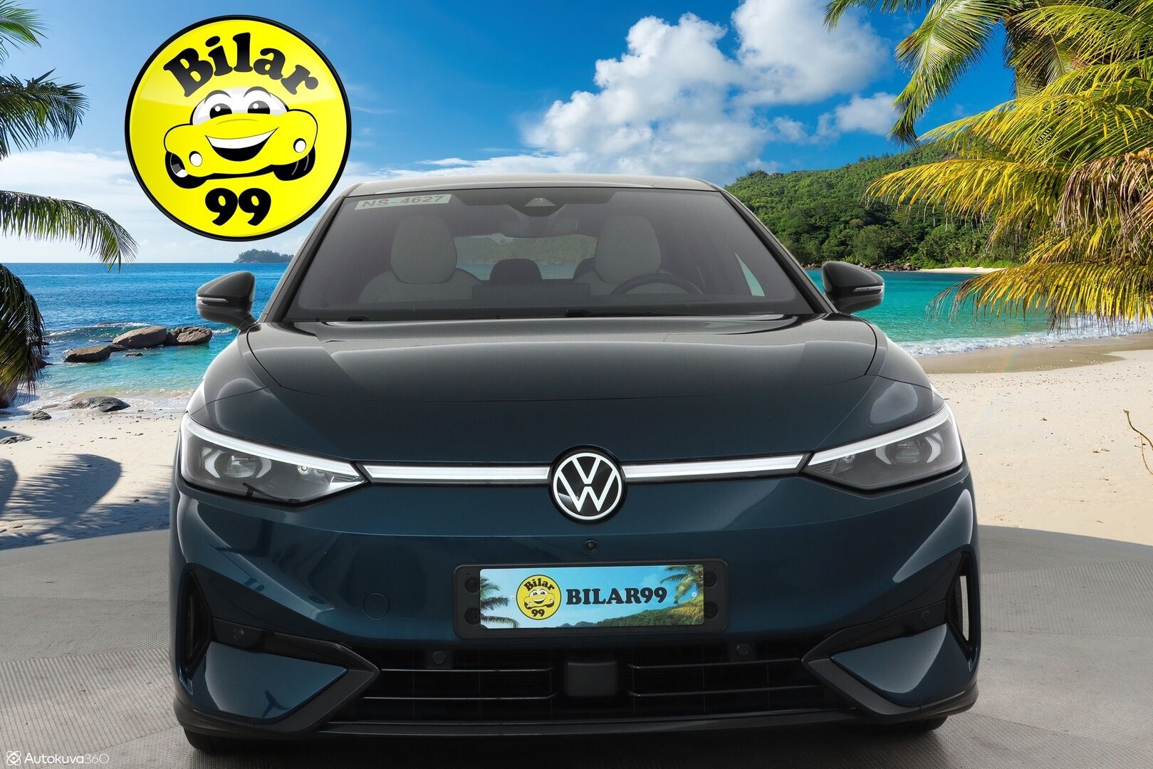 VOLKSWAGEN ID.7 2024 Pro Business 210kW **HUD / HarmanKardon / Ilmastoidut&Hierovat muistipenkit / IQ Matrix LED / Lasikatto / Koukku / 360 Kamera** - 3,99 % KORKOTARJOUS TÄHÄN AUTOON - Akku kuntotarkastettu
