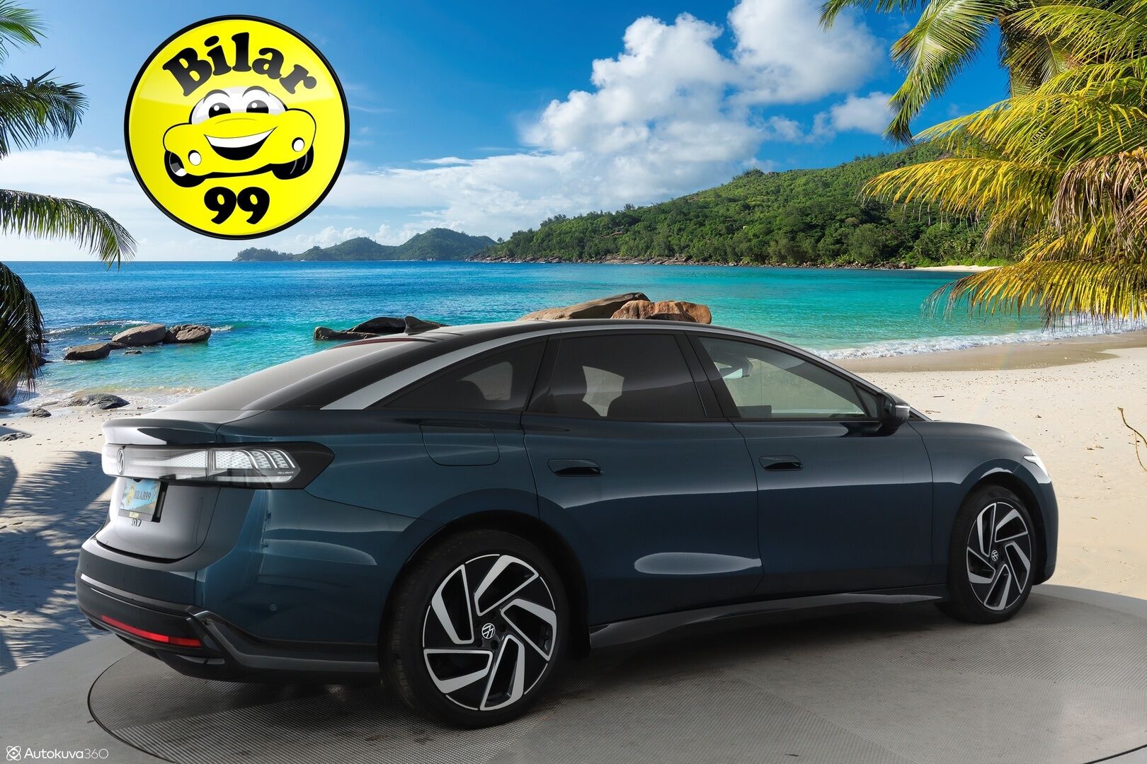 VOLKSWAGEN ID.7 2024 Pro Business 210kW **HUD / HarmanKardon / Ilmastoidut&Hierovat muistipenkit / IQ Matrix LED / Lasikatto / Koukku / 360 Kamera** - 3,99 % KORKOTARJOUS TÄHÄN AUTOON - Akku kuntotarkastettu