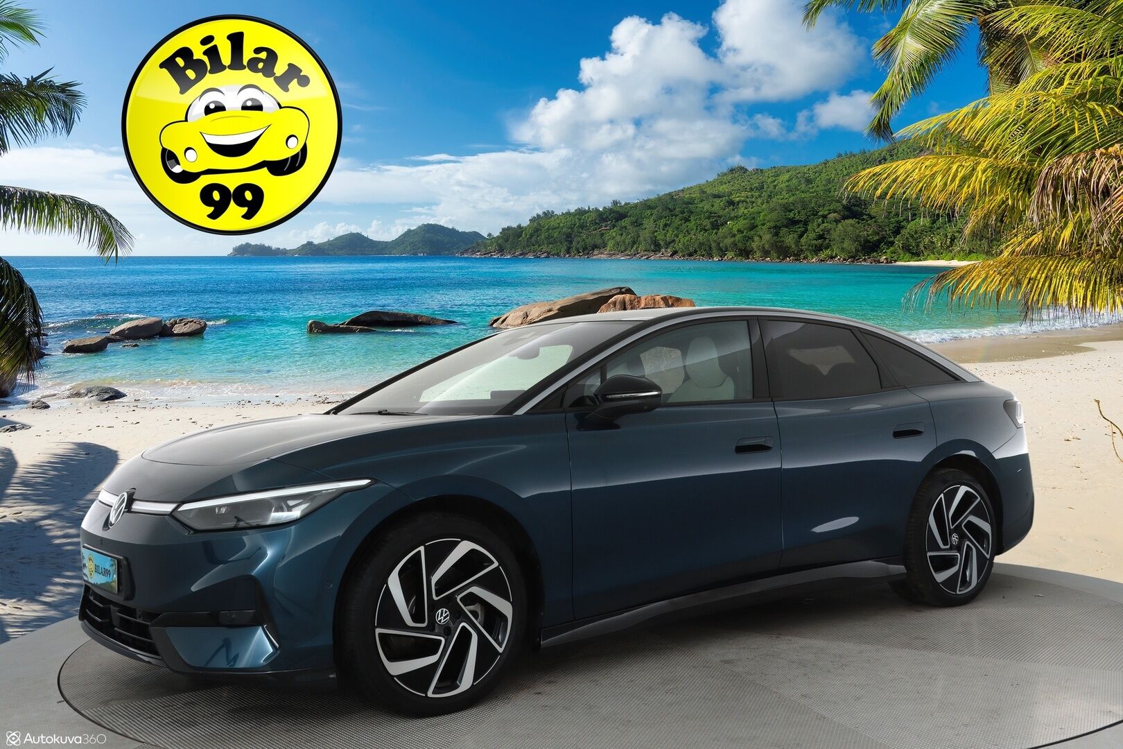 VOLKSWAGEN ID.7 2024 Pro Business 210kW **HUD / HarmanKardon / Ilmastoidut&Hierovat muistipenkit / IQ Matrix LED / Lasikatto / Koukku / 360 Kamera** - 3,99 % KORKOTARJOUS TÄHÄN AUTOON - Akku kuntotarkastettu