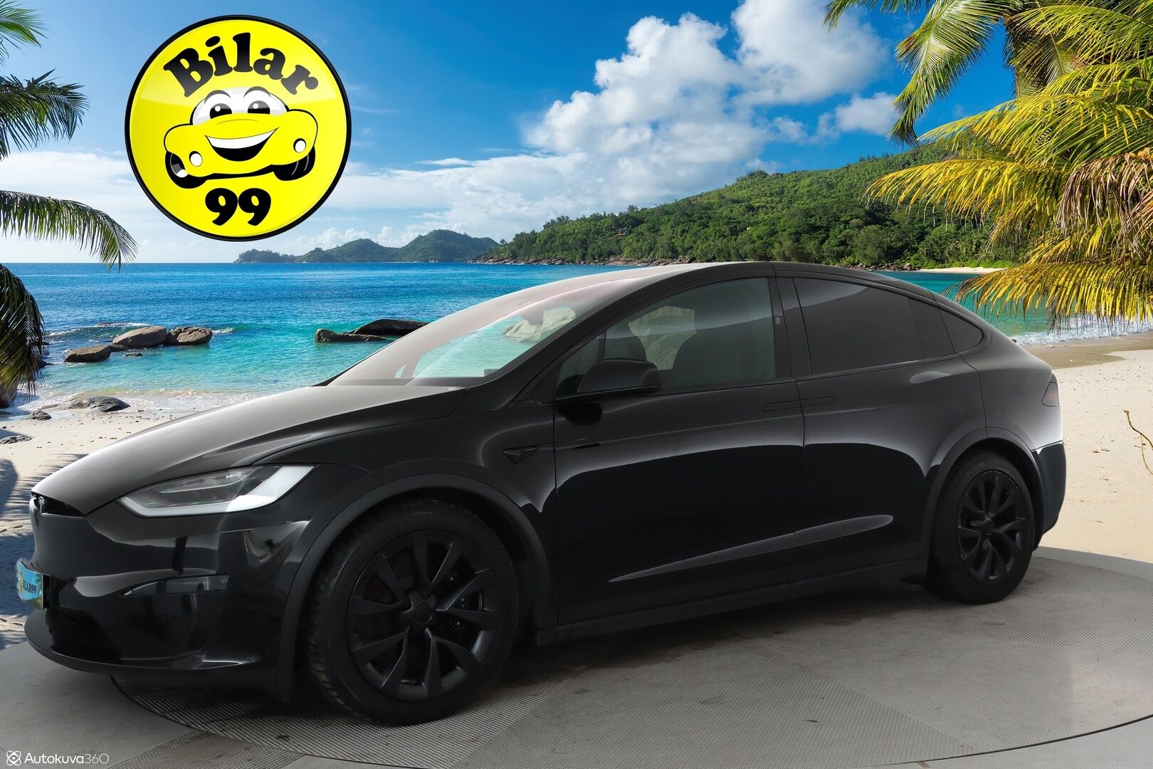TESLA MODEL X 2023 Long Range AWD ** Lämpöpumppu / Koukku / Lasikatto / Adapt.Vakkari / Muistipenkki / P.Kamera / LED-valot / Navi ** - 2,99 % KORKOTARJOUS TÄHÄN AUTOON - 2x Latauskaapelit / Kahdet Renkaat